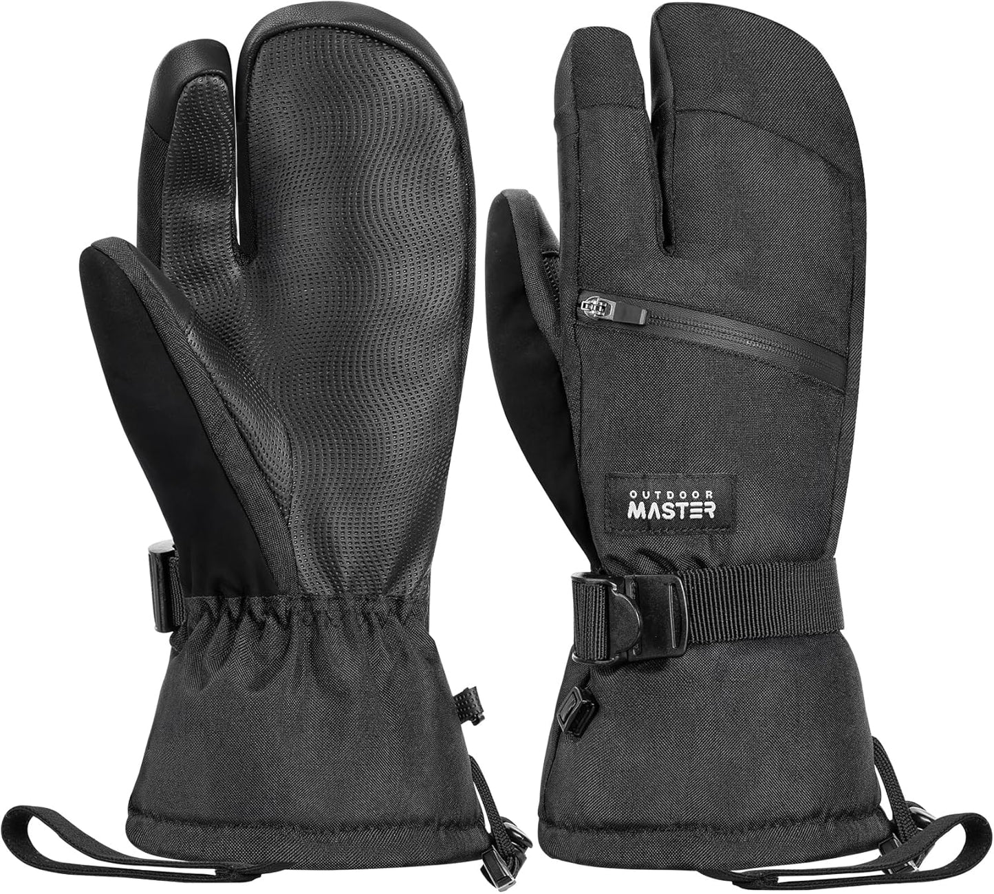 Waterproof 3-Finger Ski Gloves - Winter Must-Have