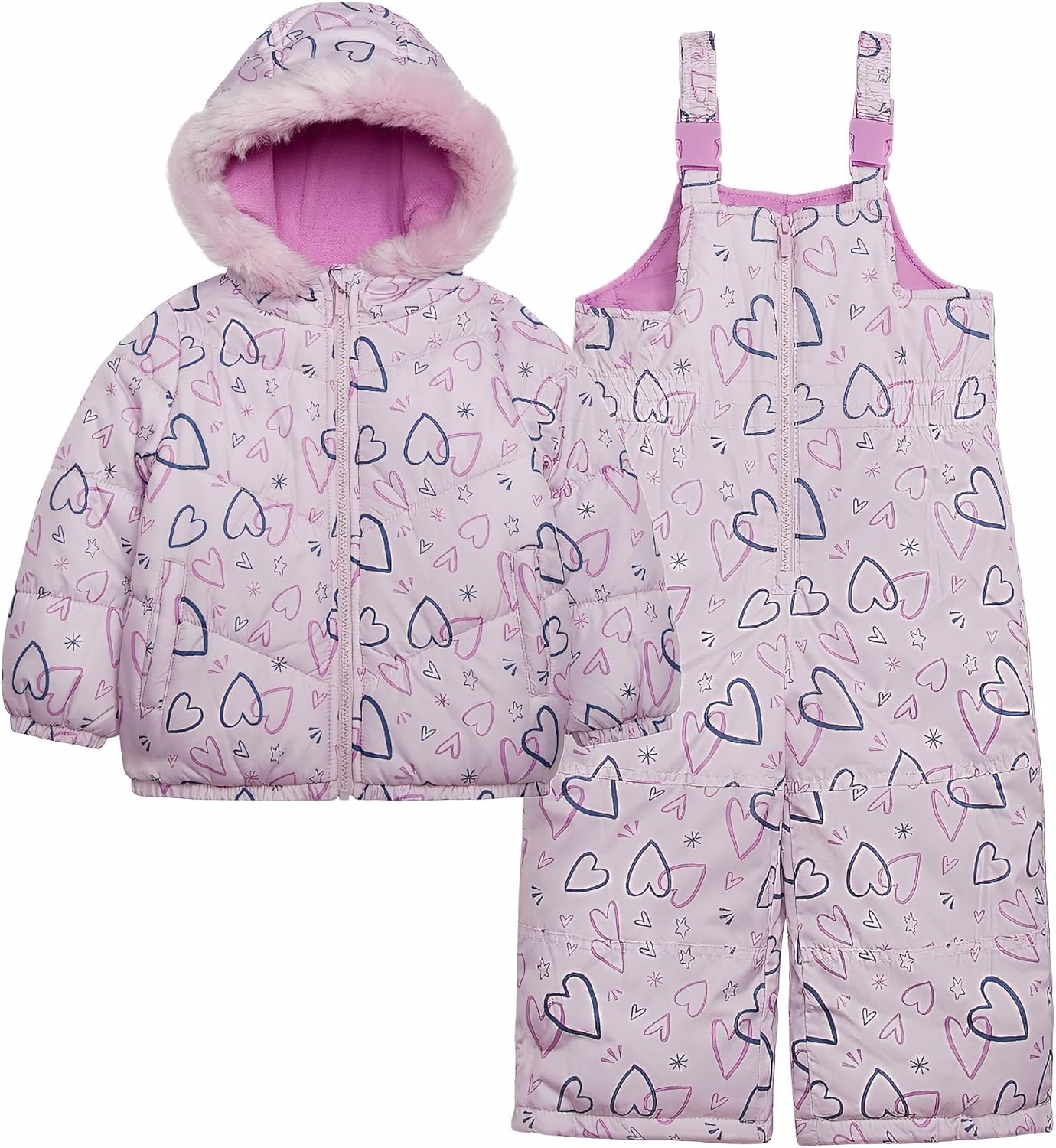 Carter's Girls 2-Piece Snowsuit for Winter Fun and Warmth