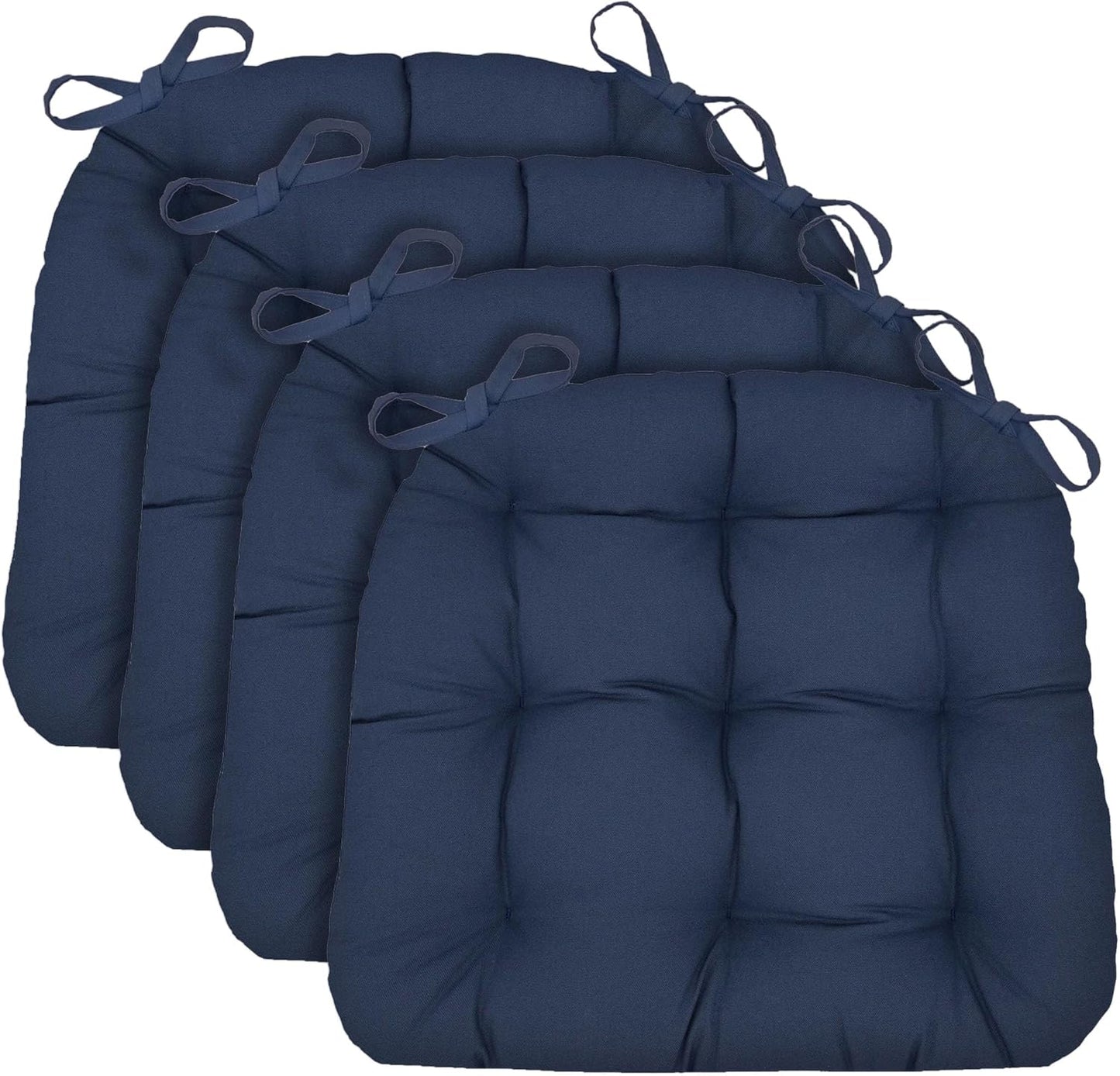 Barnett Home Decor Chair Cushions for Dining Chairs - Navy Blue