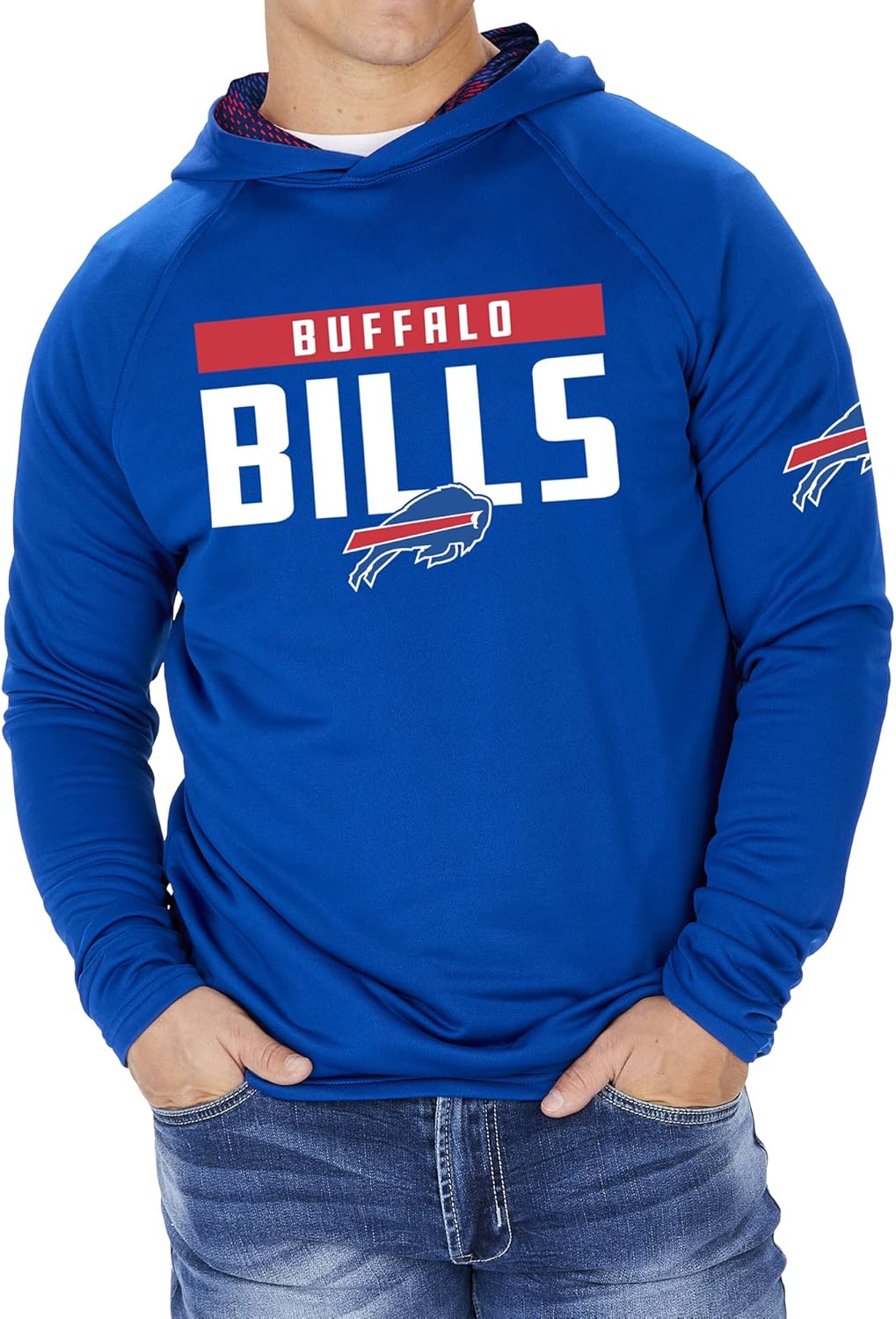 Zubaz NFL Men's Lightweight Hoodie in Camo, Viper, Zebra Styles