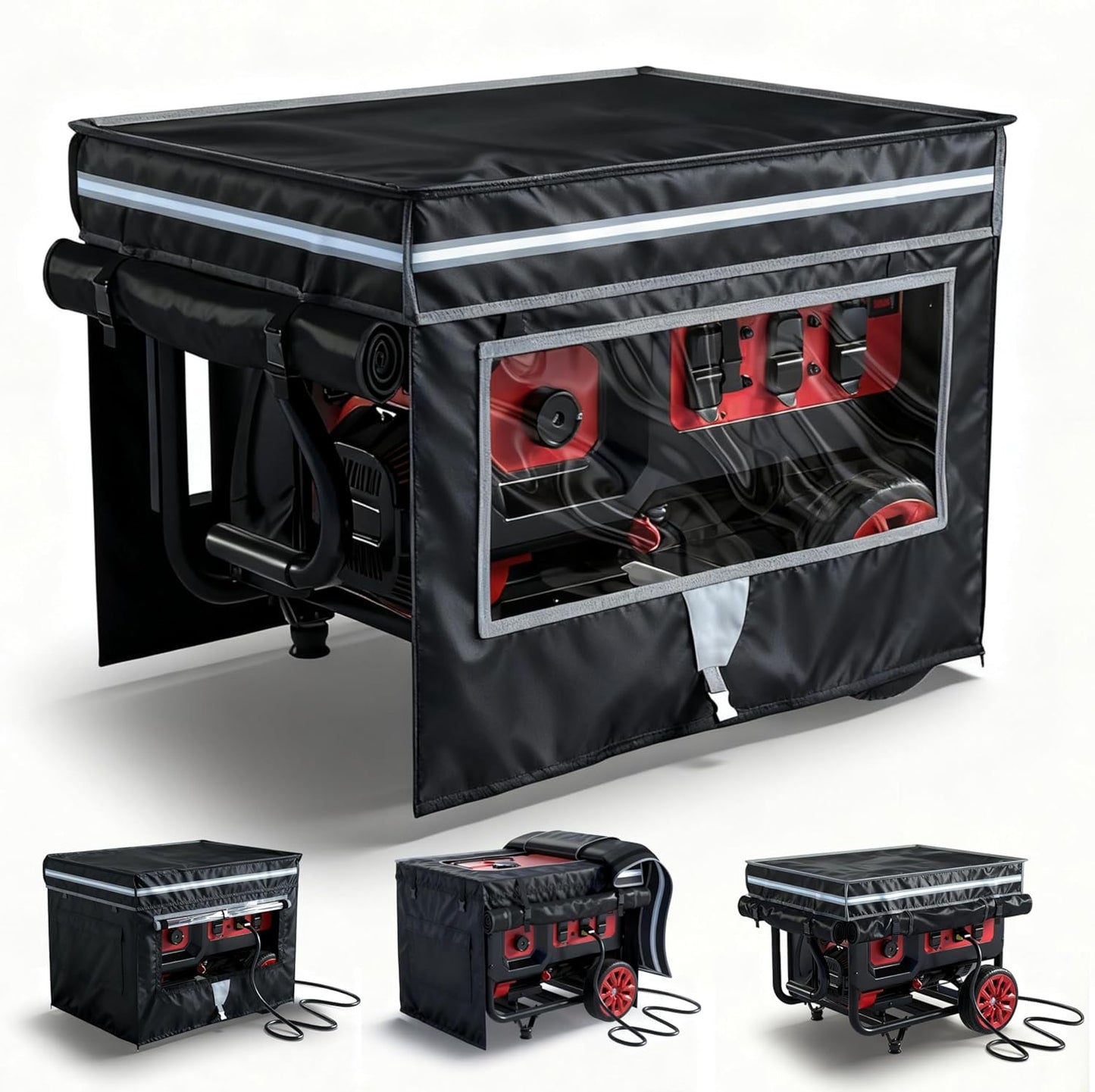 Generator Covers for Running Generators, 32X24X24 in, Black