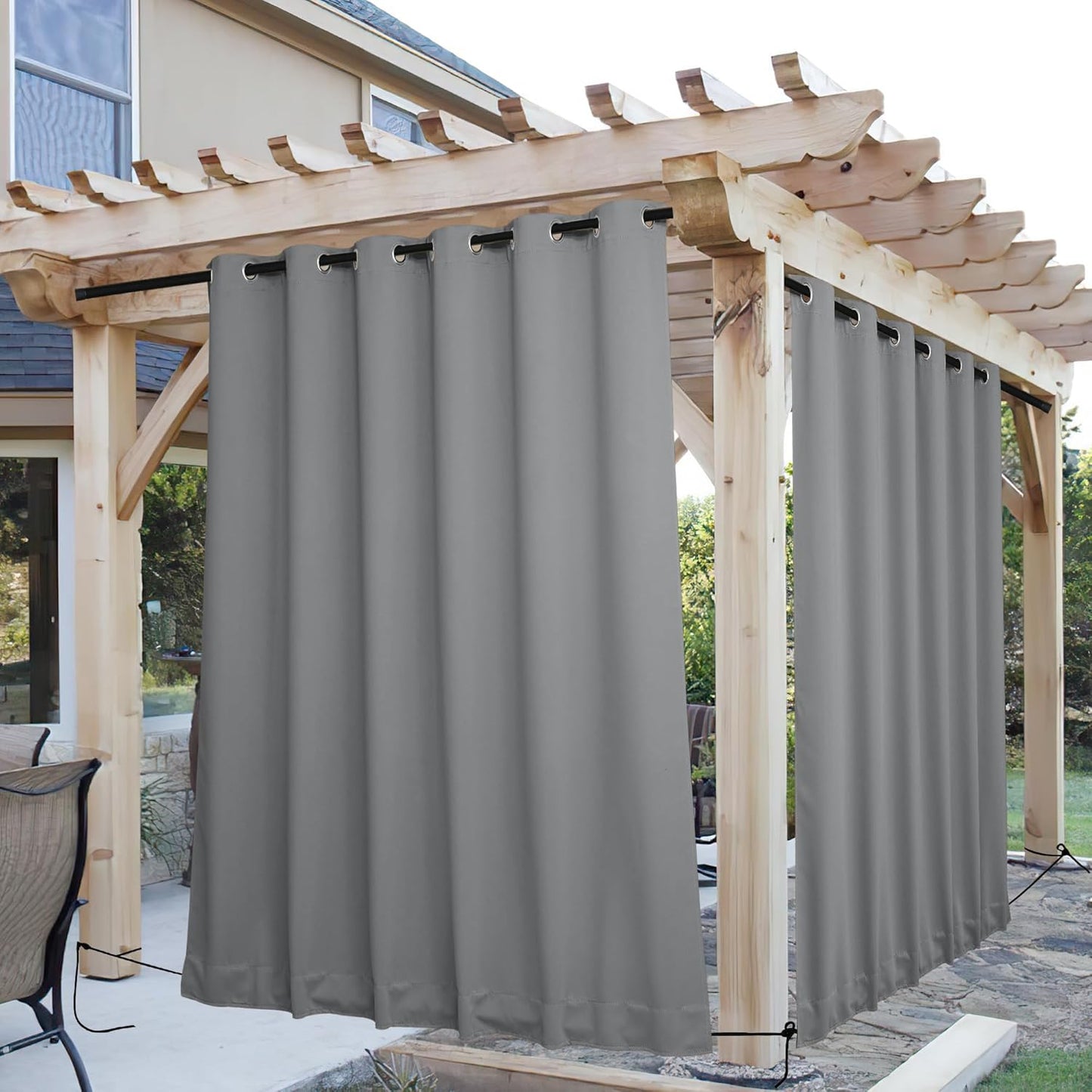 NICETOWN Outdoor Curtains for Patio Waterproof & Windproof