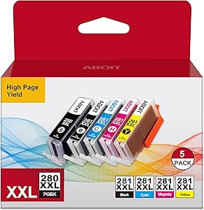 Compatible Ink Cartridge Replacement for Canon PGI-280XXL CLI-281XXL