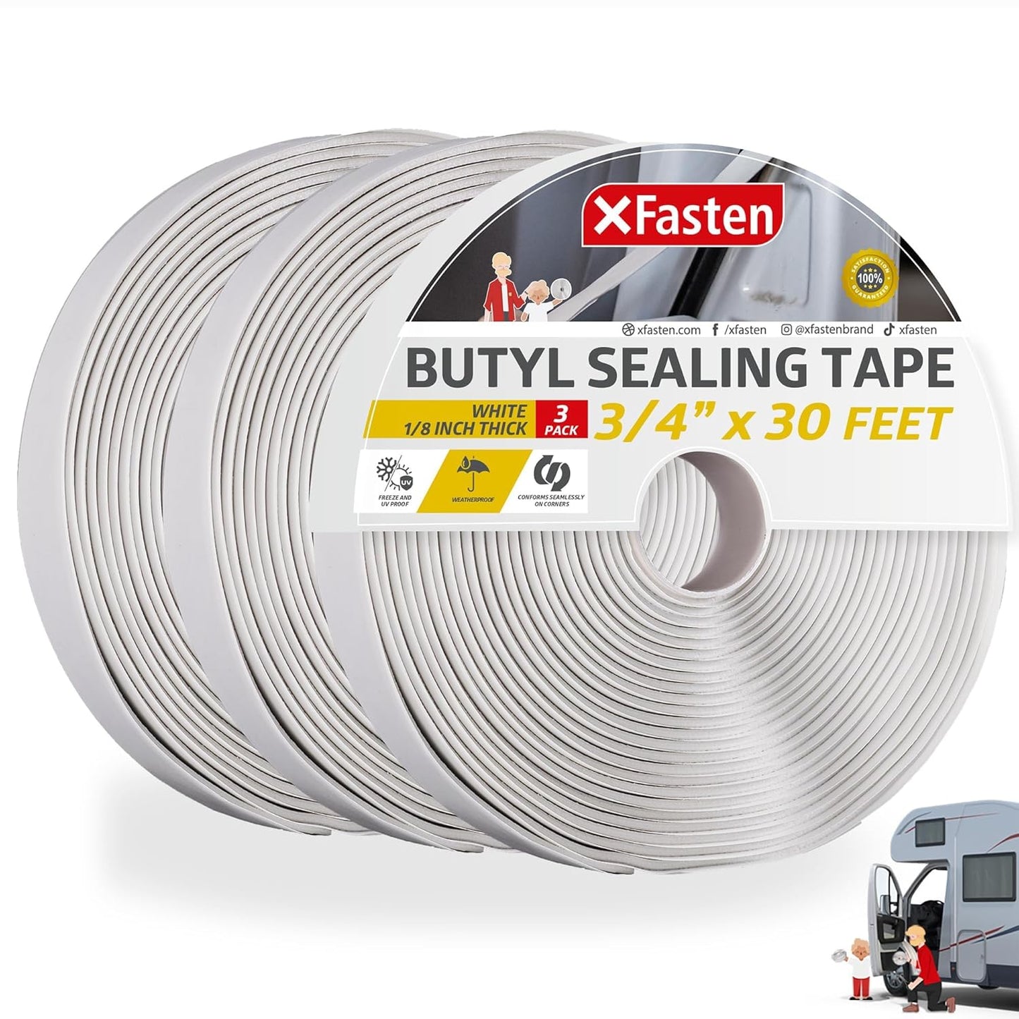 Butyl Putty Tape for Reliable Sealing in RVs and Pools