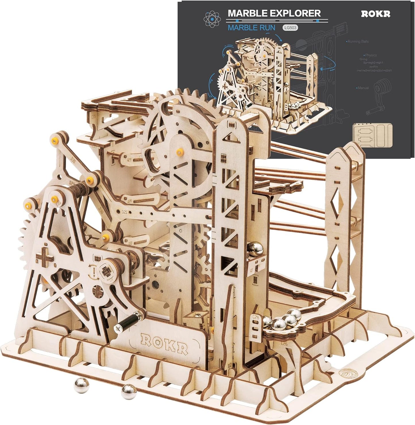 ROKR 3D Wooden Puzzle: Engaging Mechanical Gears for All Ages!