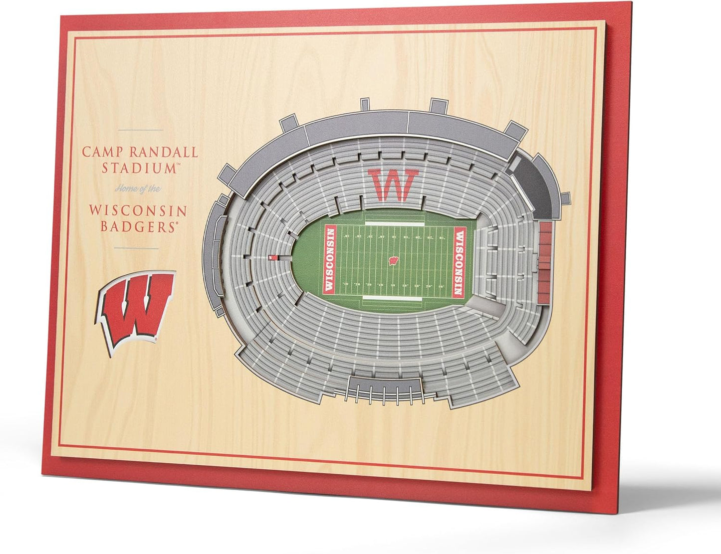 YouTheFan NCAA Wisconsin Badgers 3D Wall Art for Fans