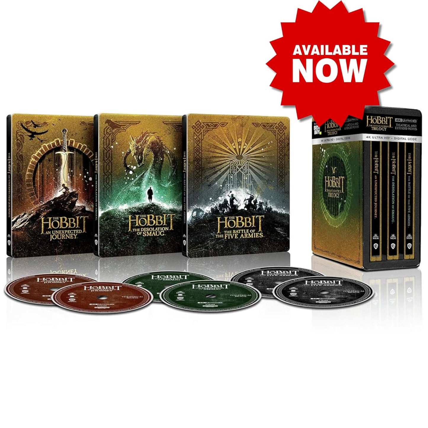 The Hobbit: The Motion Picture Trilogy - SteelBook 4K UHD Edition
