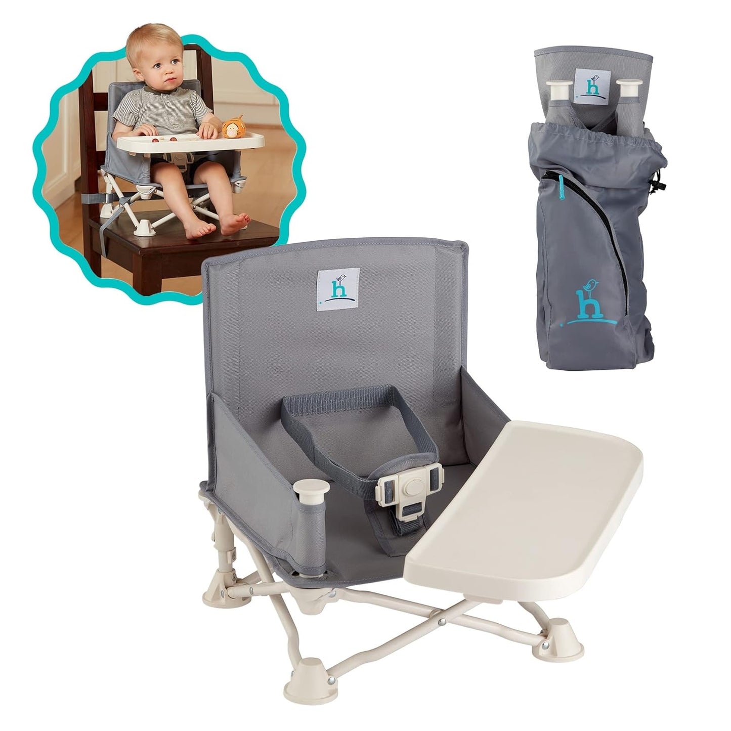 hiccapop OmniBoost: Portable Booster Seat with Tray