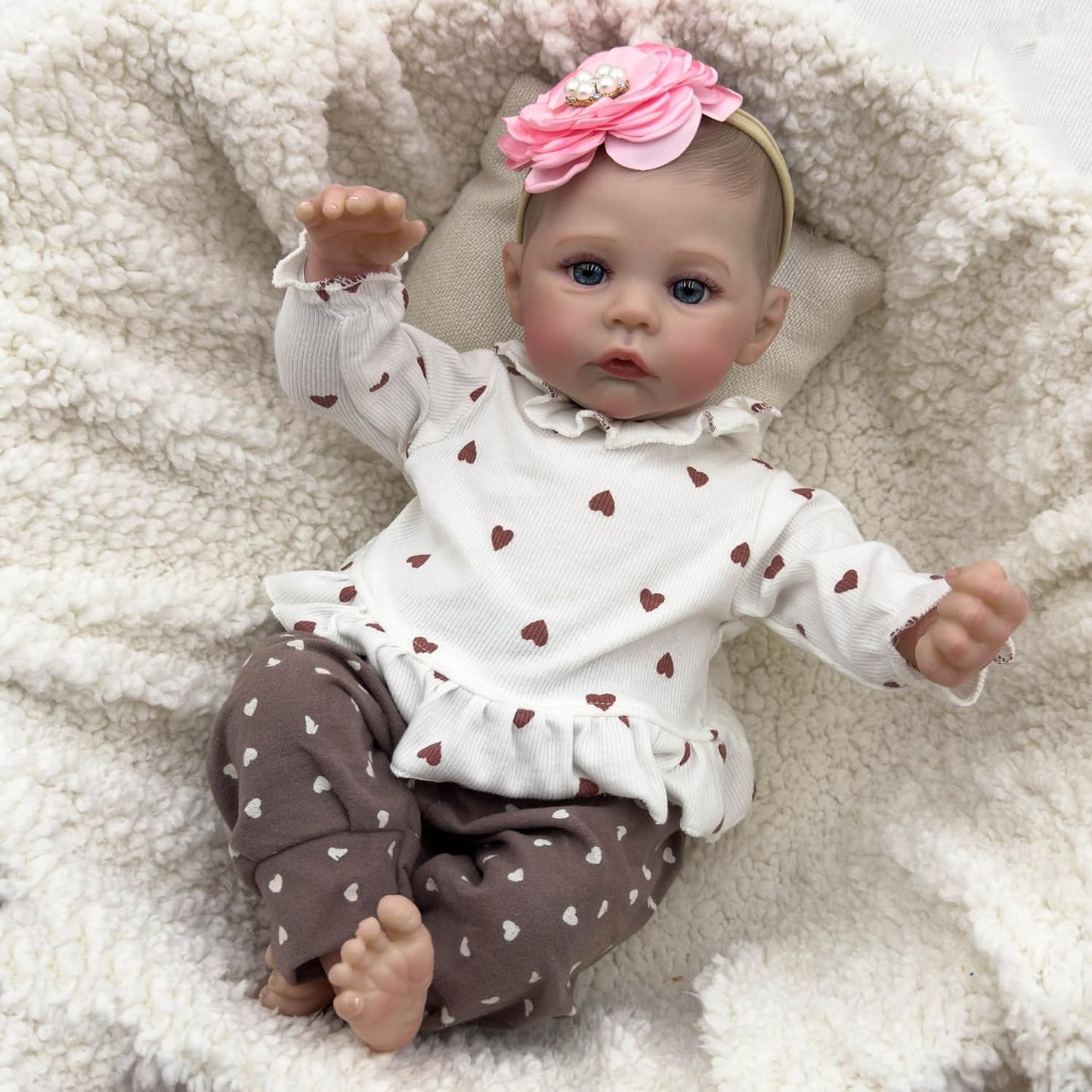 Realistic 19 Newborn Baby Doll Set - Feeding Kit Included!