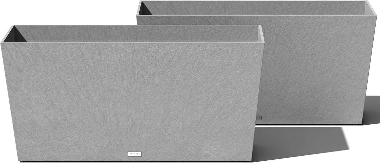 Veradek Pure Series Midori Trough Planter for Modern Decor