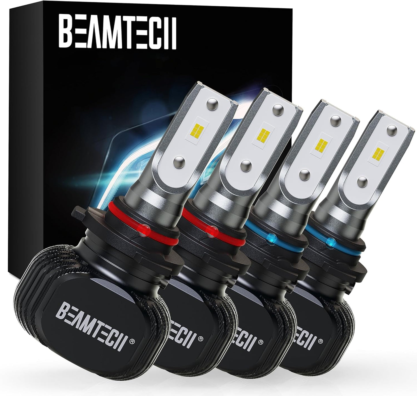 BEAMTECH 900-5 900-6 Bulbs Combo for 300% Brighter Fog Light