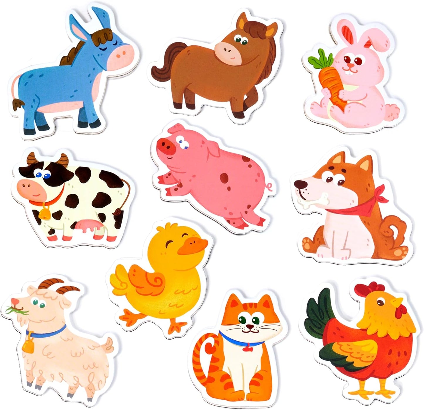 JoyCat Farm Animal Fridge Magnets - Fun Learning Toy