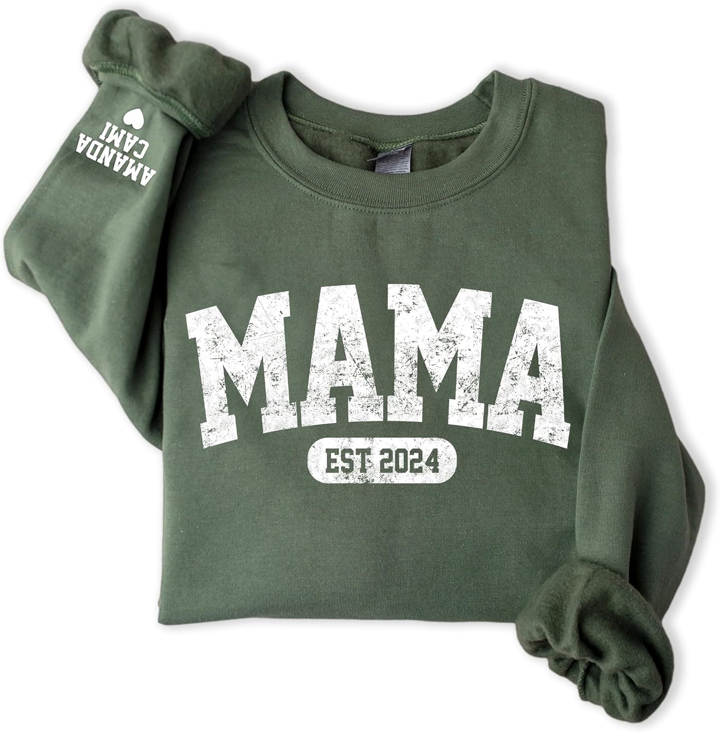 Custom Mama Sweatshirt with Kids' Names, Perfect New Mom Gift