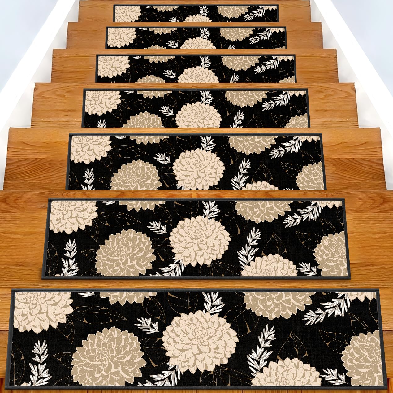 Non-Slip Carpet Stair Treads for Safe Indoor Steps 15PCS