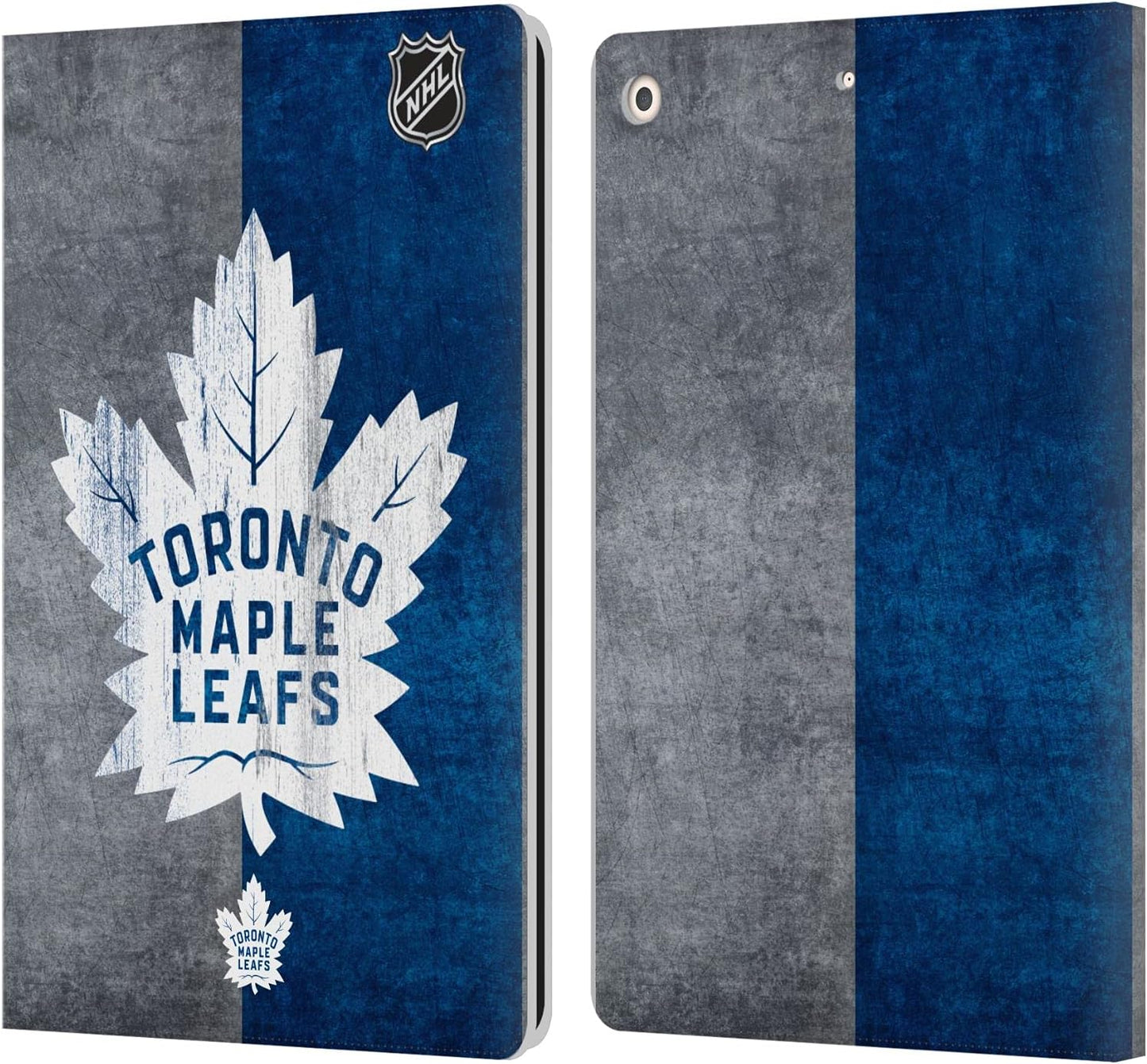 NHL Half Distressed Toronto Maple Leafs Leather Wallet Case