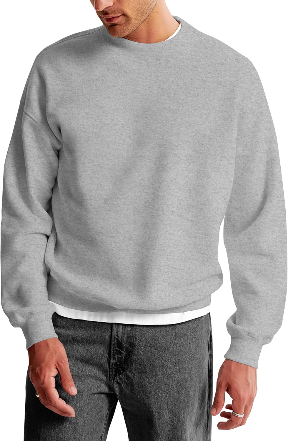 H&B Men's Heavyweight Crewneck Sweatshirt | All-day Comfort