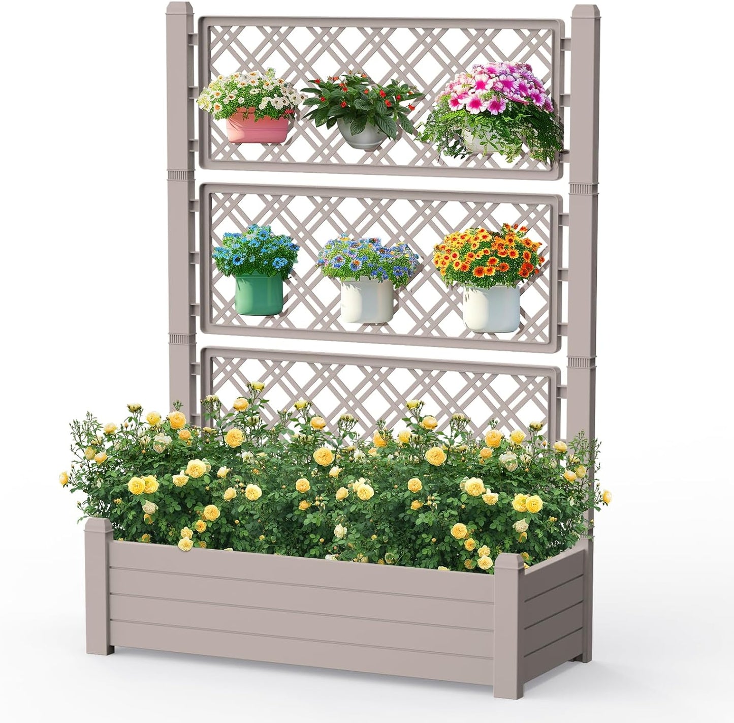 Elevated Raised Garden Bed for Outdoor Plants and Vegetables