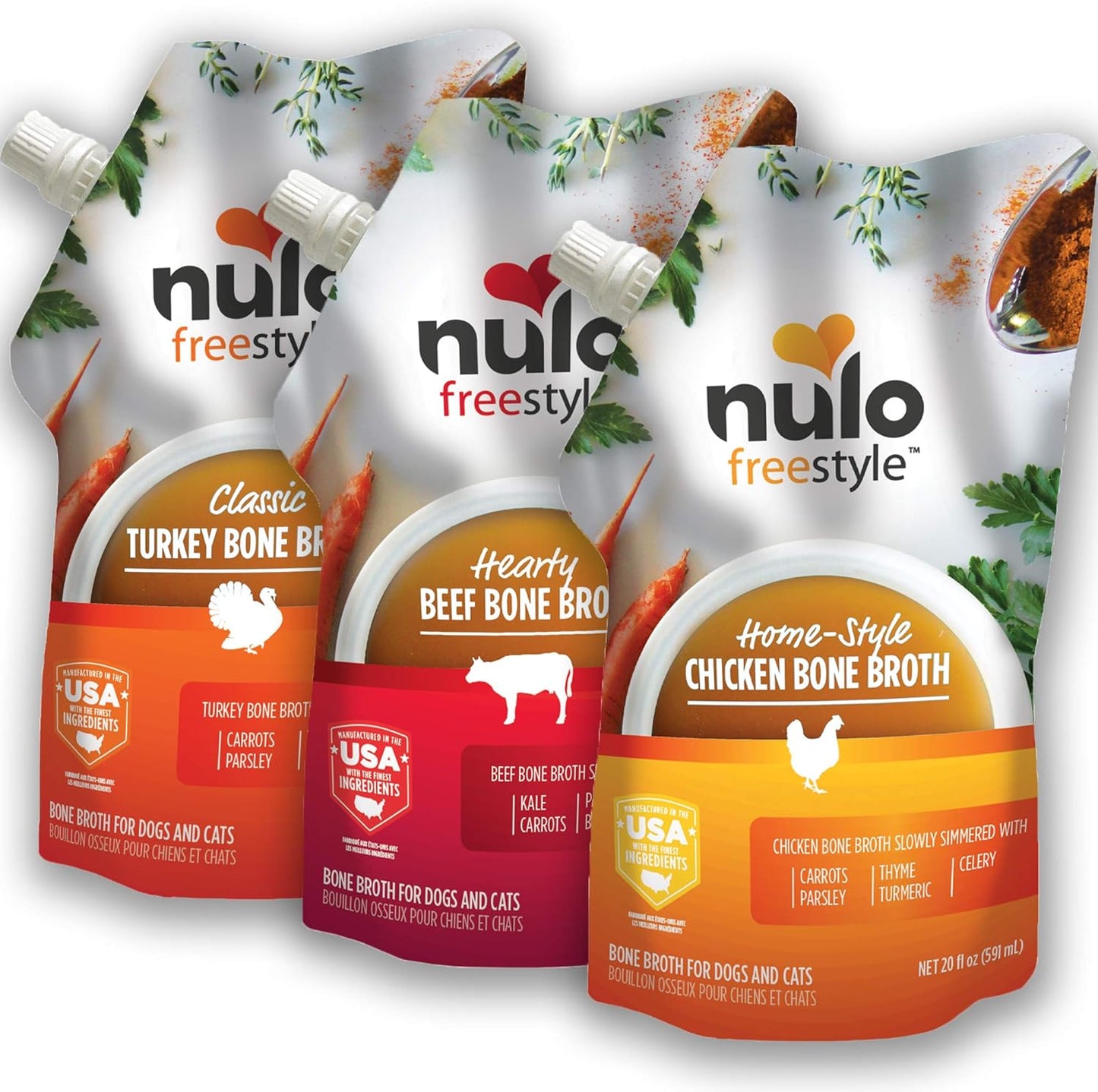 Nulo Freestyle Bone Broth for Cats and Dogs - Delicious Topper