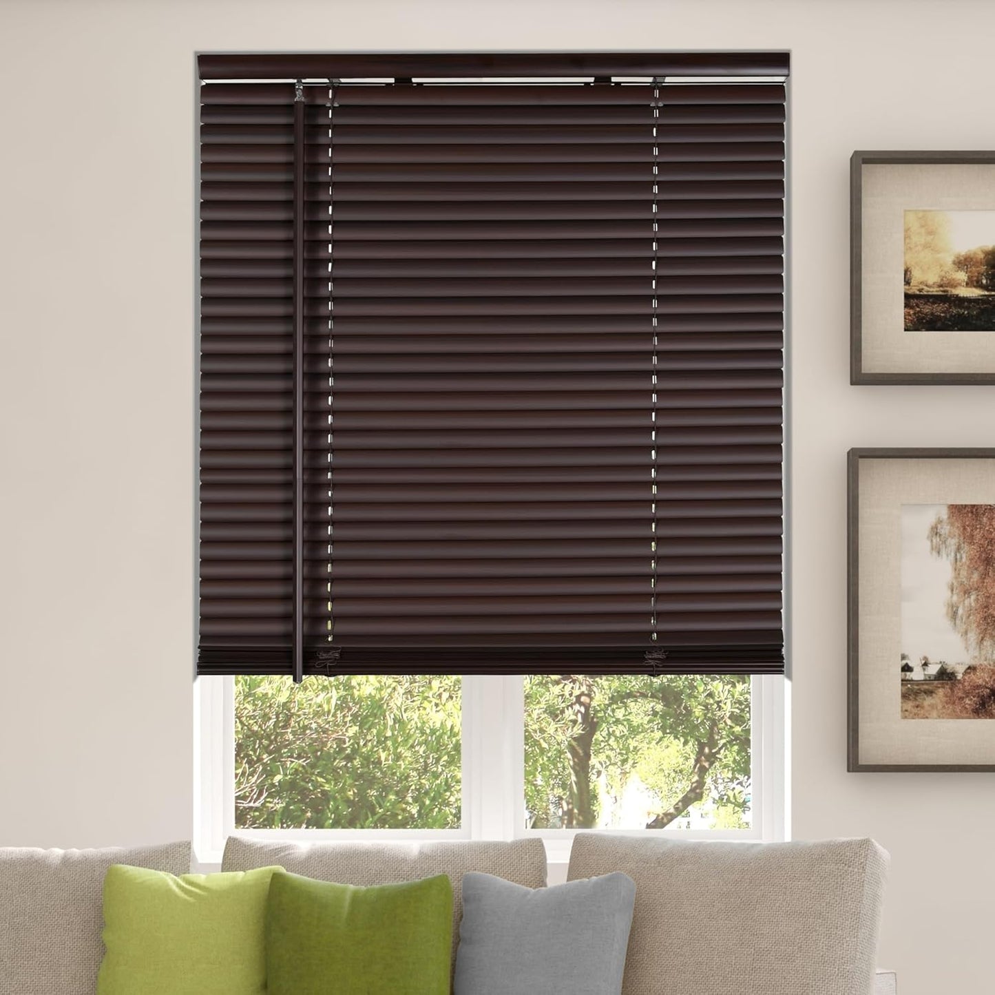 Calyx Interiors Room Darkening Vinyl Mini Blinds for Windows