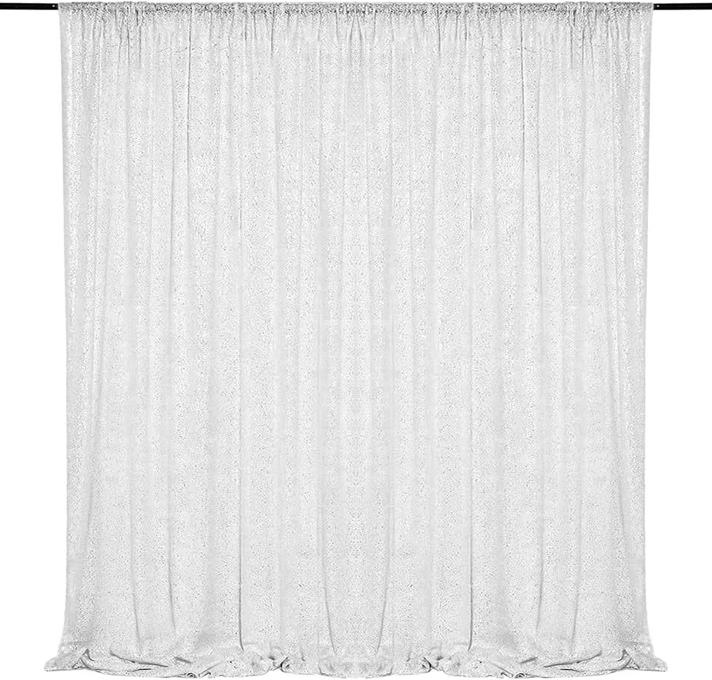 Sparkling White Sequin Backdrop 10FTx10FT - WISPET