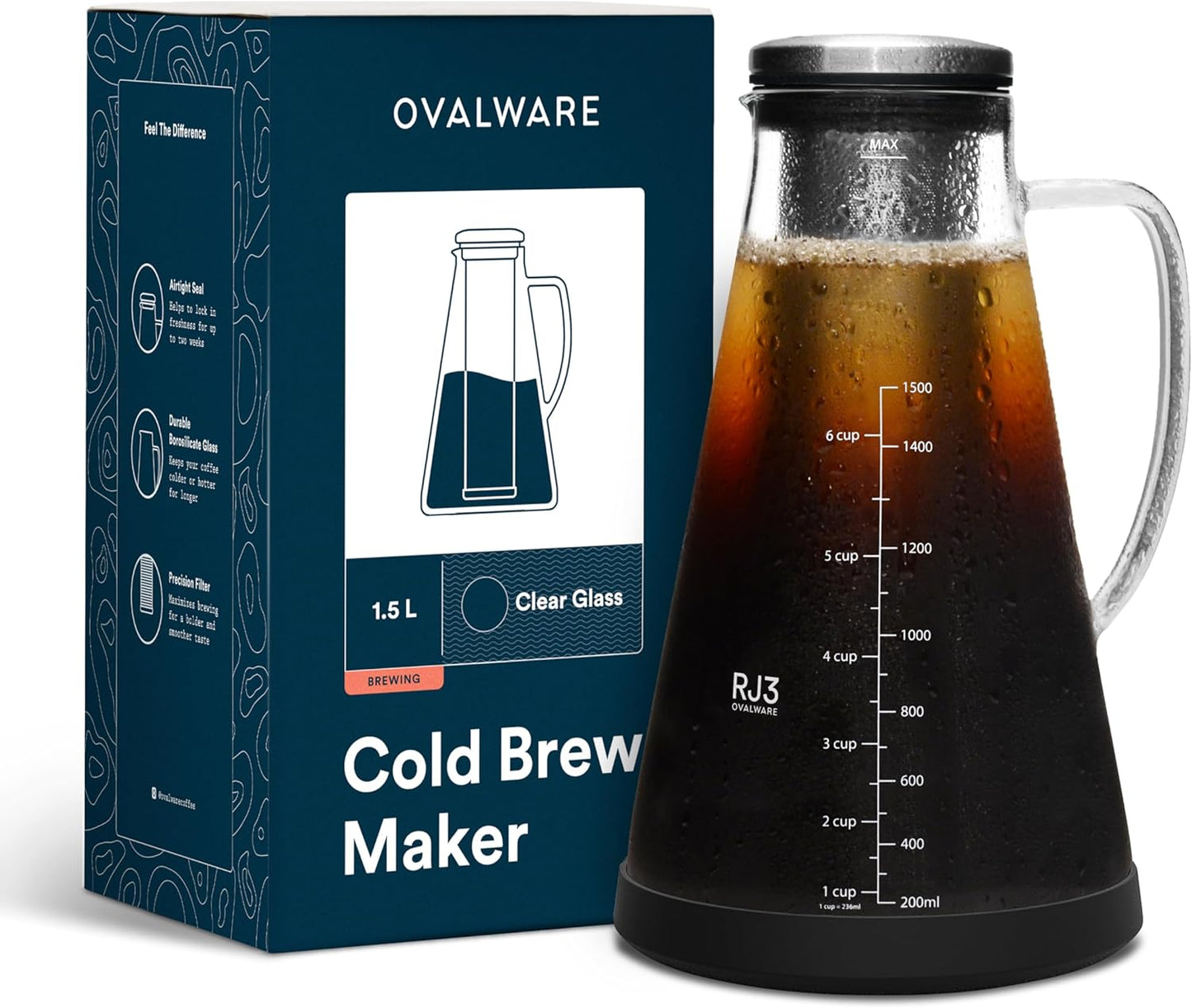 1.5L Airtight Cold Brew Maker with Spout