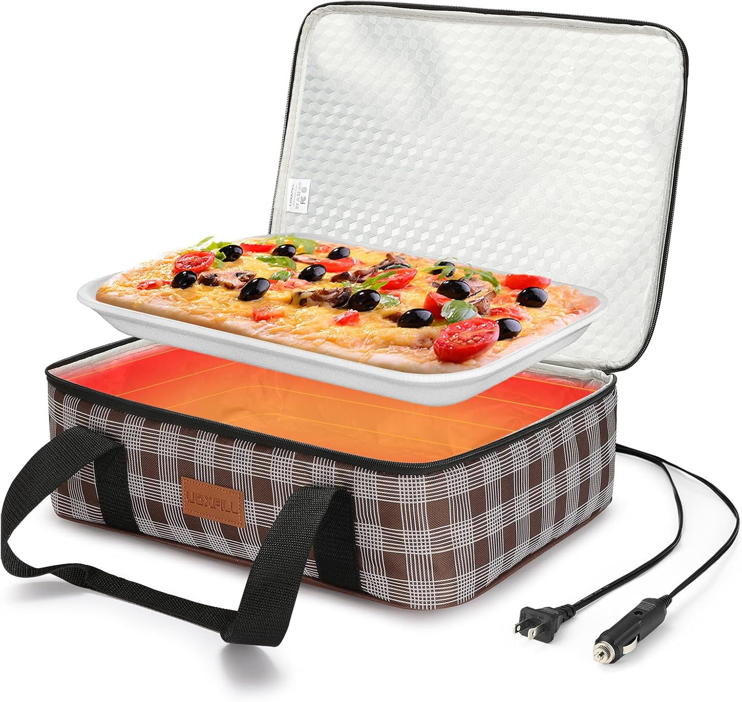 Electric Casserole Carrier Food Warmer for Potlucks and Picnics