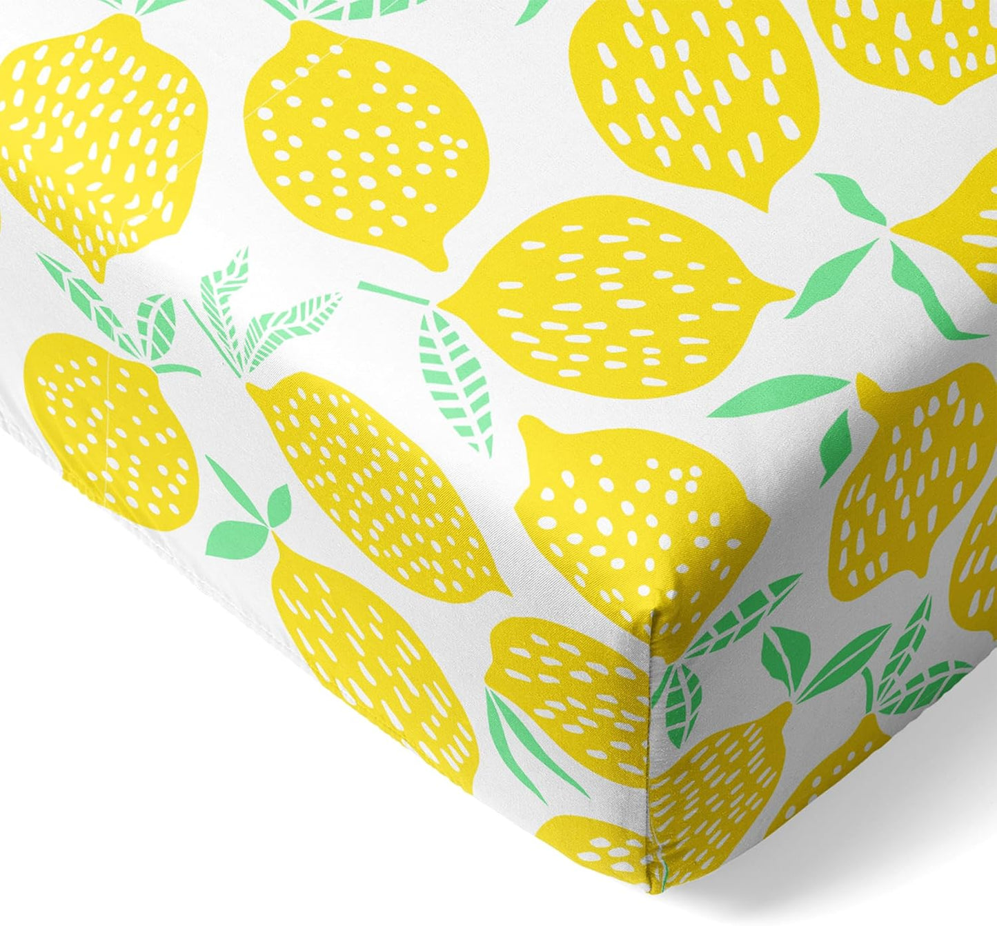 Buttery Soft Baby Crib Sheets for Boys & Girls - Lemon Design