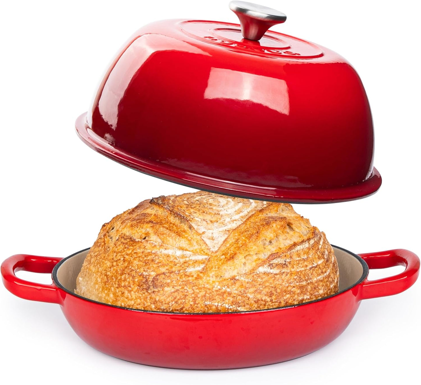 Enamelled Cast Iron Dutch Oven Pot for Perfect Bread Baking