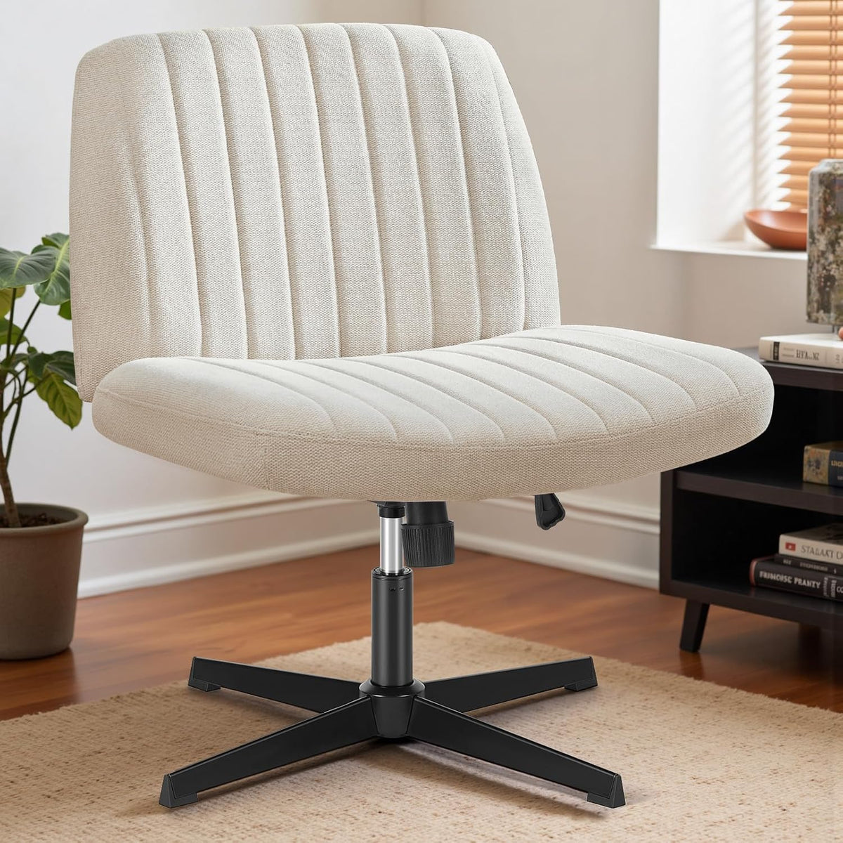 DUMOS Criss Cross Legged Chair for Home Office and Makeup