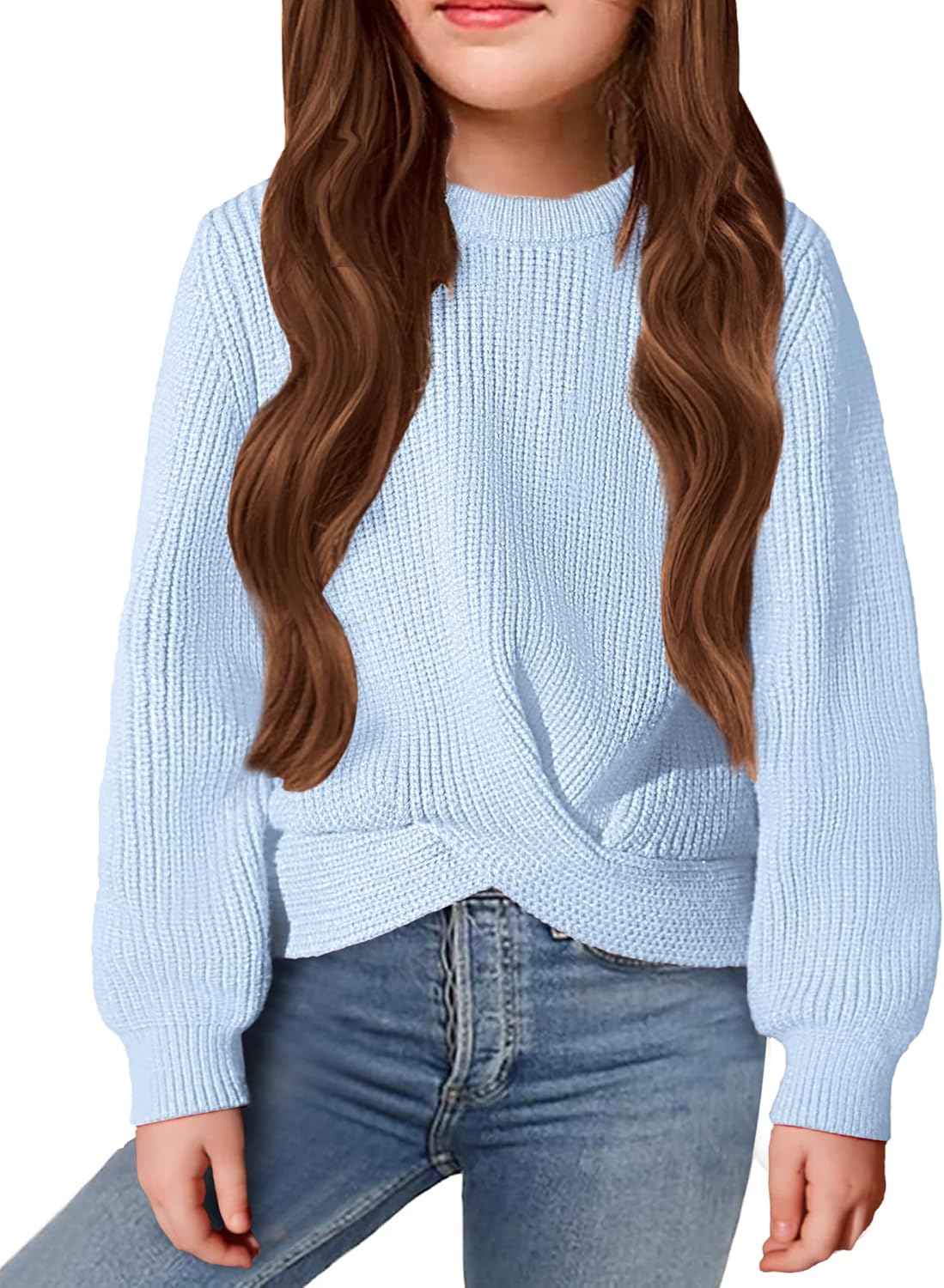 Arshiner Girl's Cute Pullover Knitted Jumper for Fall Winter