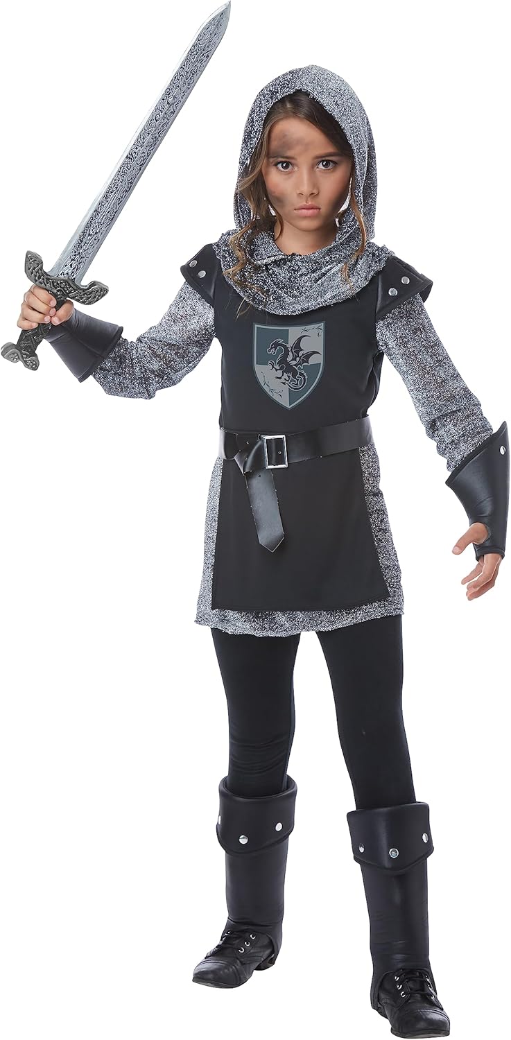 Girls Noble Knight Costume for Imaginative Play and Adventure