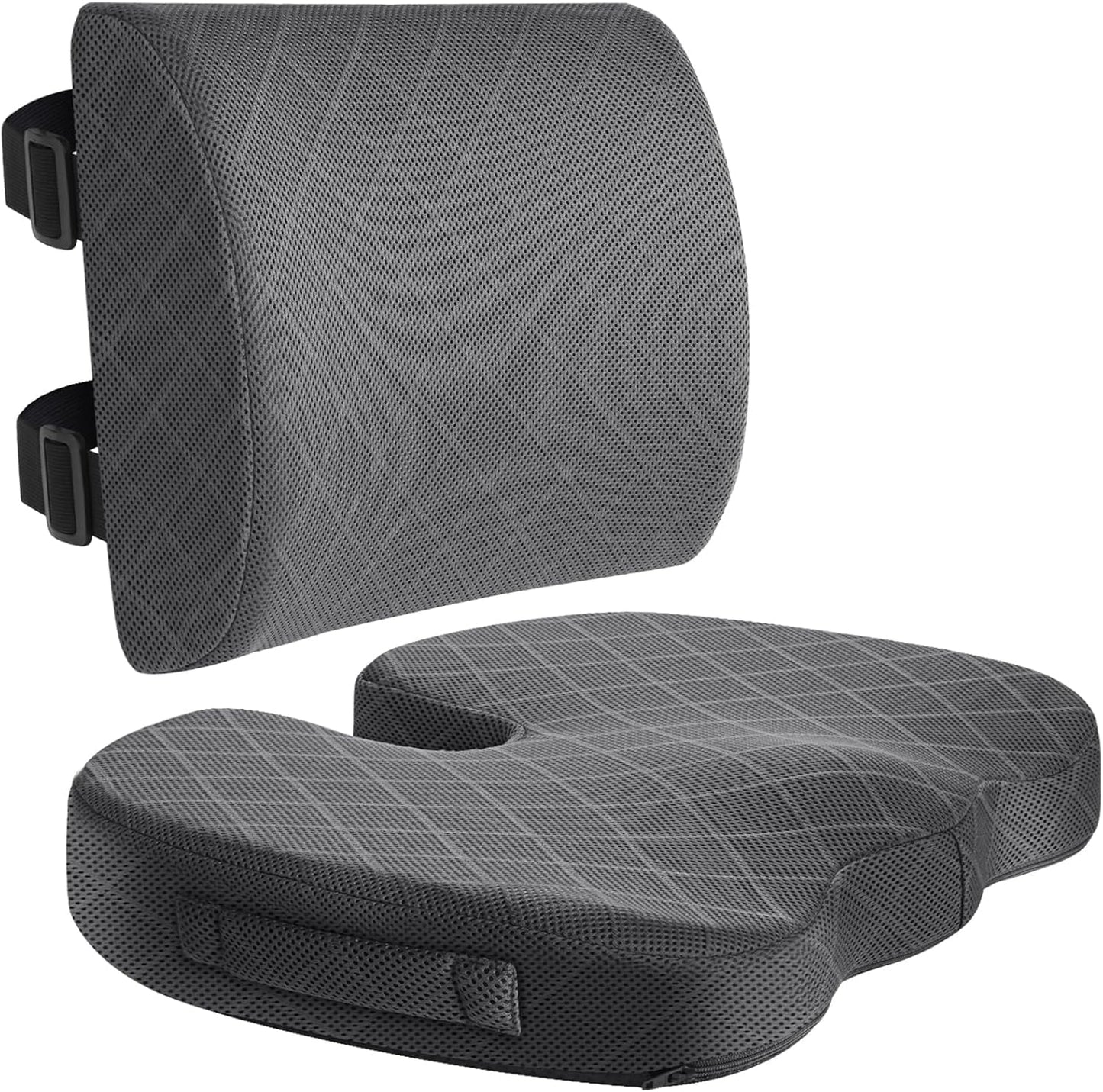 TushGuard Memory Foam Cushion: Back Pain Relief