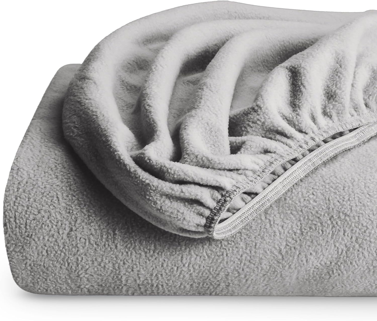 Bare Home Super Soft Fleece Fitted Sheet for Cozy Comfort