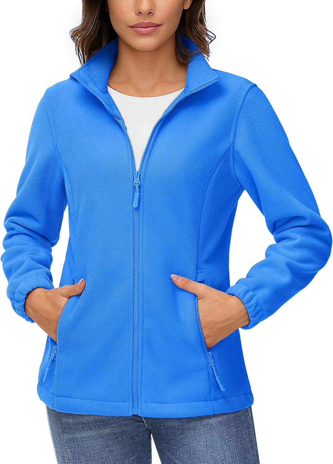 TACVASEN Women's Soft Fleece Jacket for Winter Warmth and Style