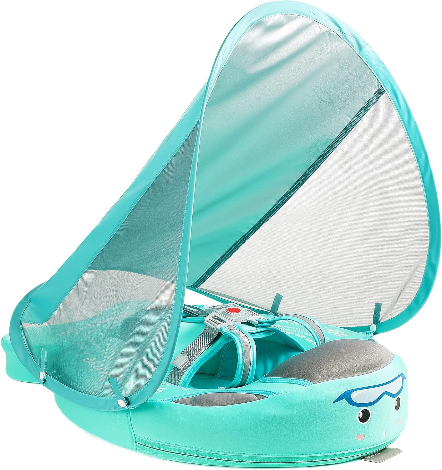 Mambobaby Float Add Tail Baby Swim Float with Canopy for Infants