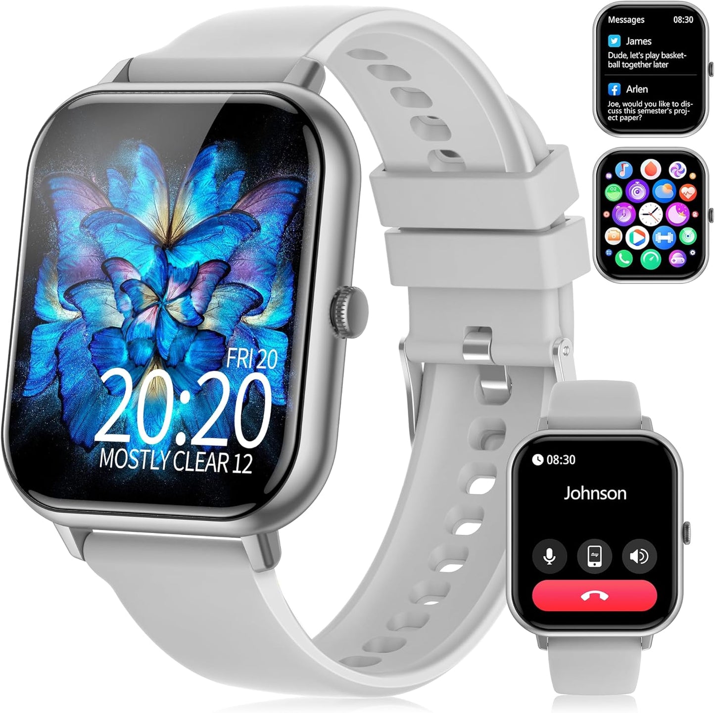 Ultimate Fitness Tracker with Calling & Health Monitoring RLQA