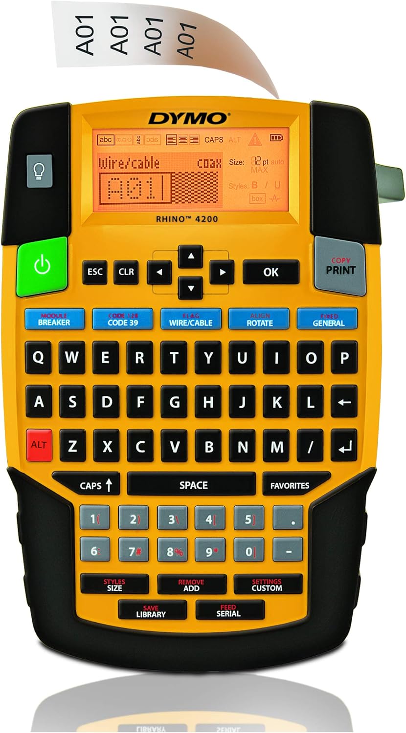 DYMO Rhino 4200 Label Maker: Fast & Durable