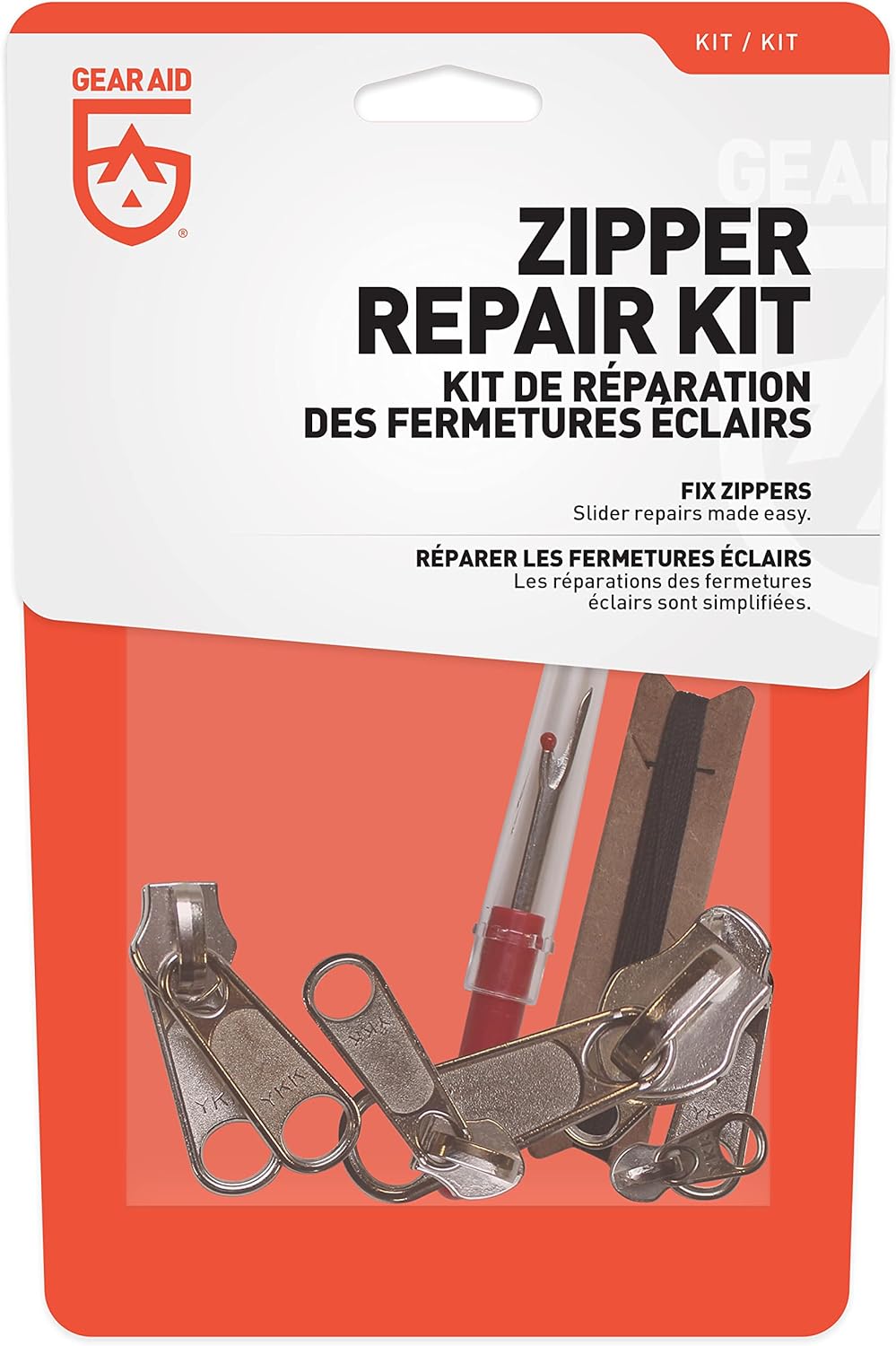 GEAR AID Zipper Repair Kit: 20-piece Universal Solution