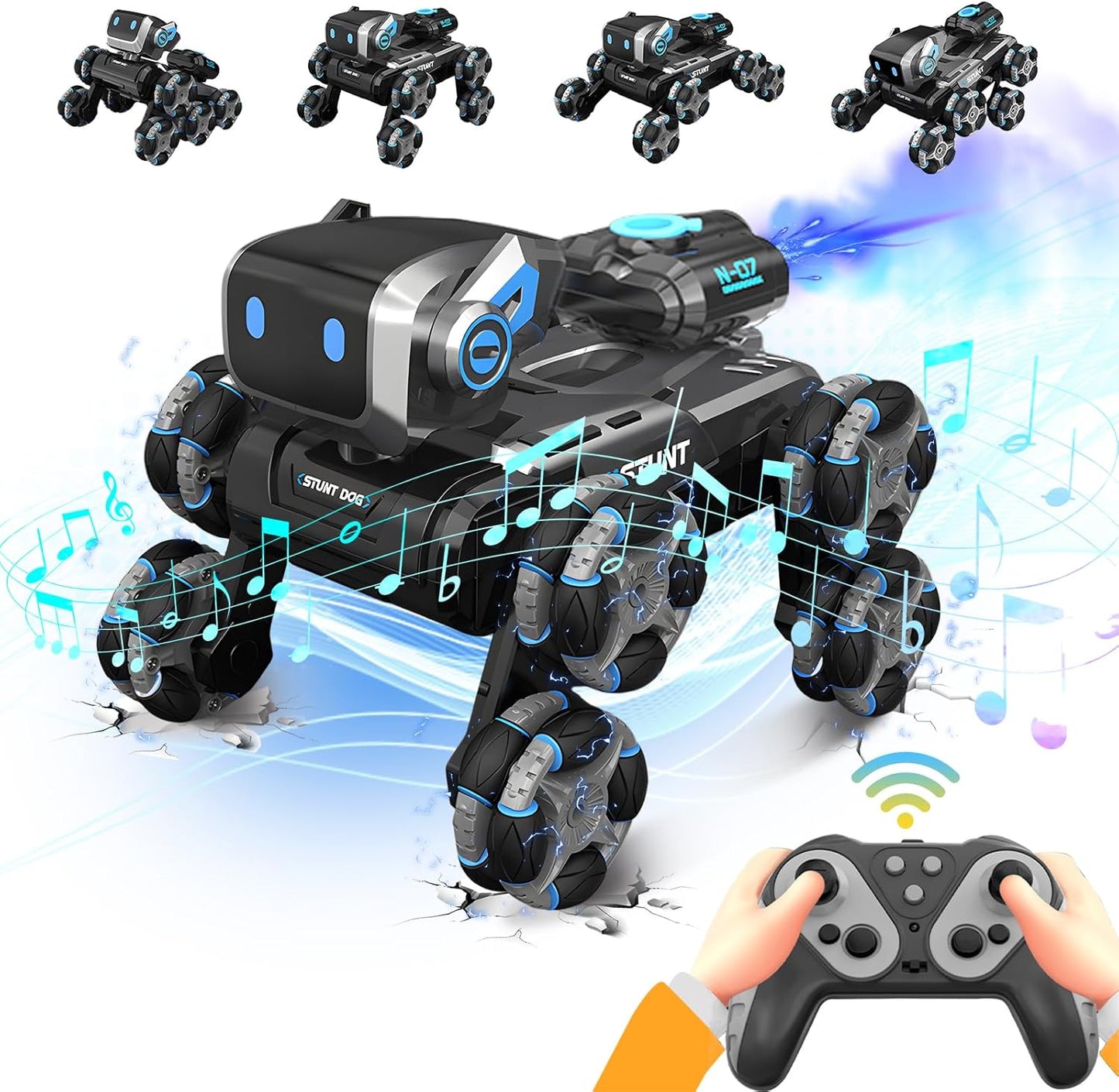 Remote Control Stunt Robot Dog - Ultimate Fun for Kids!