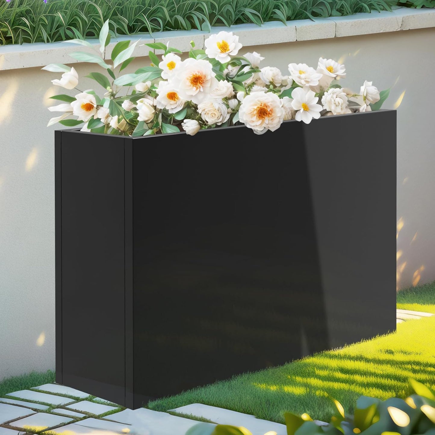 Heavy Duty Metal Planter Box with Removable Insert Shelves