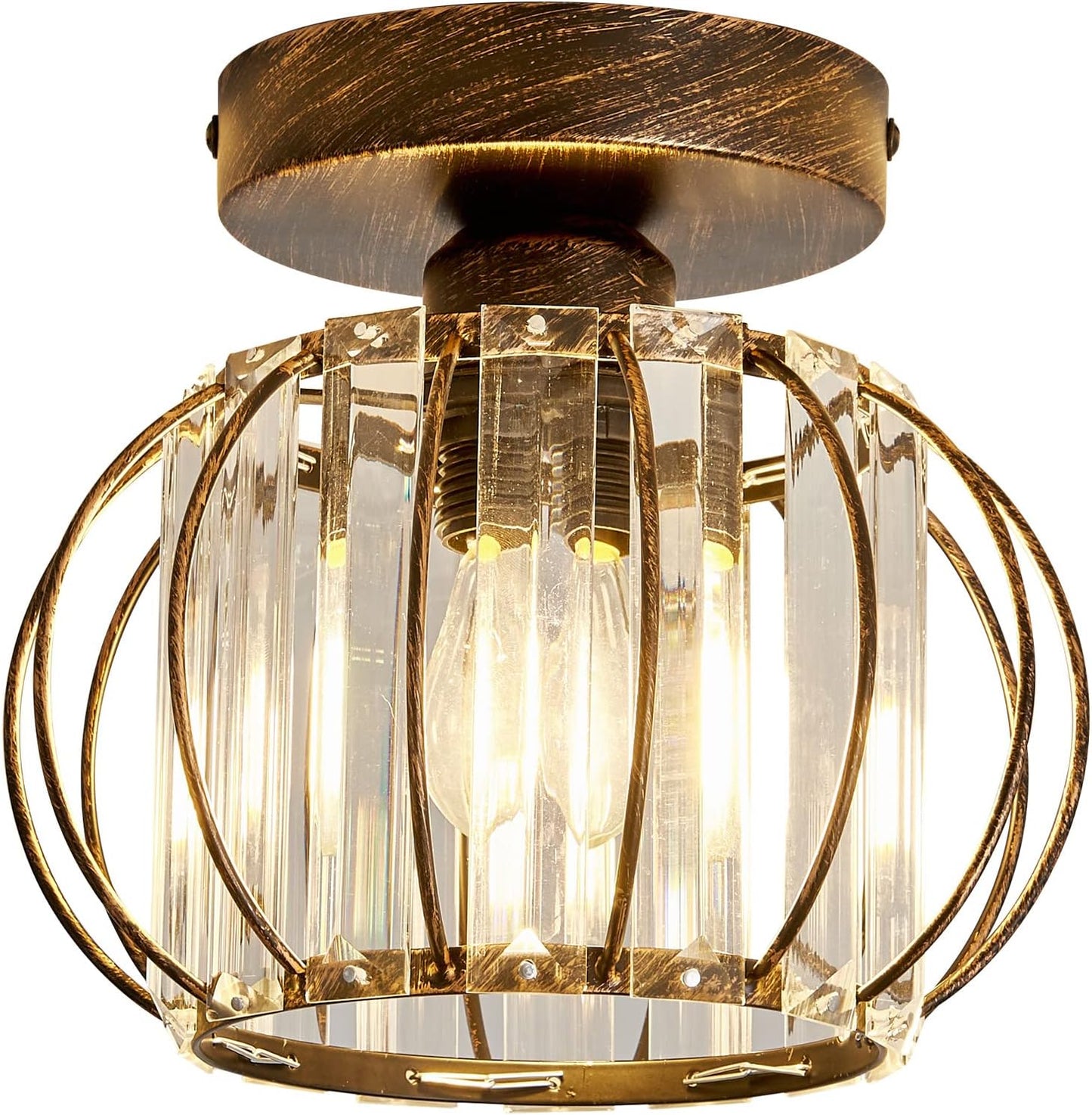 YYJLX Semi Flush Mount Ceiling Light Fixture for Modern Homes
