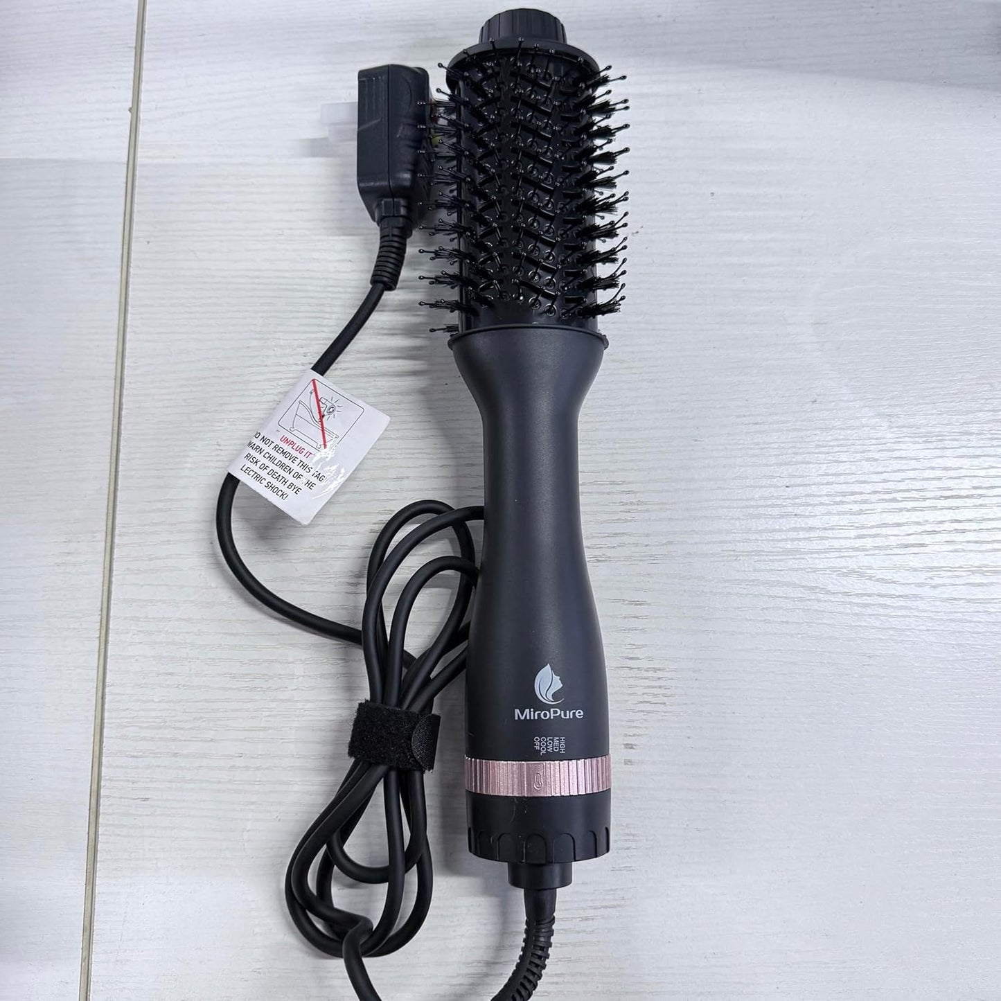 4-in-1 Volumizing Hot Air Brush - Fast Drying, Rose Gold