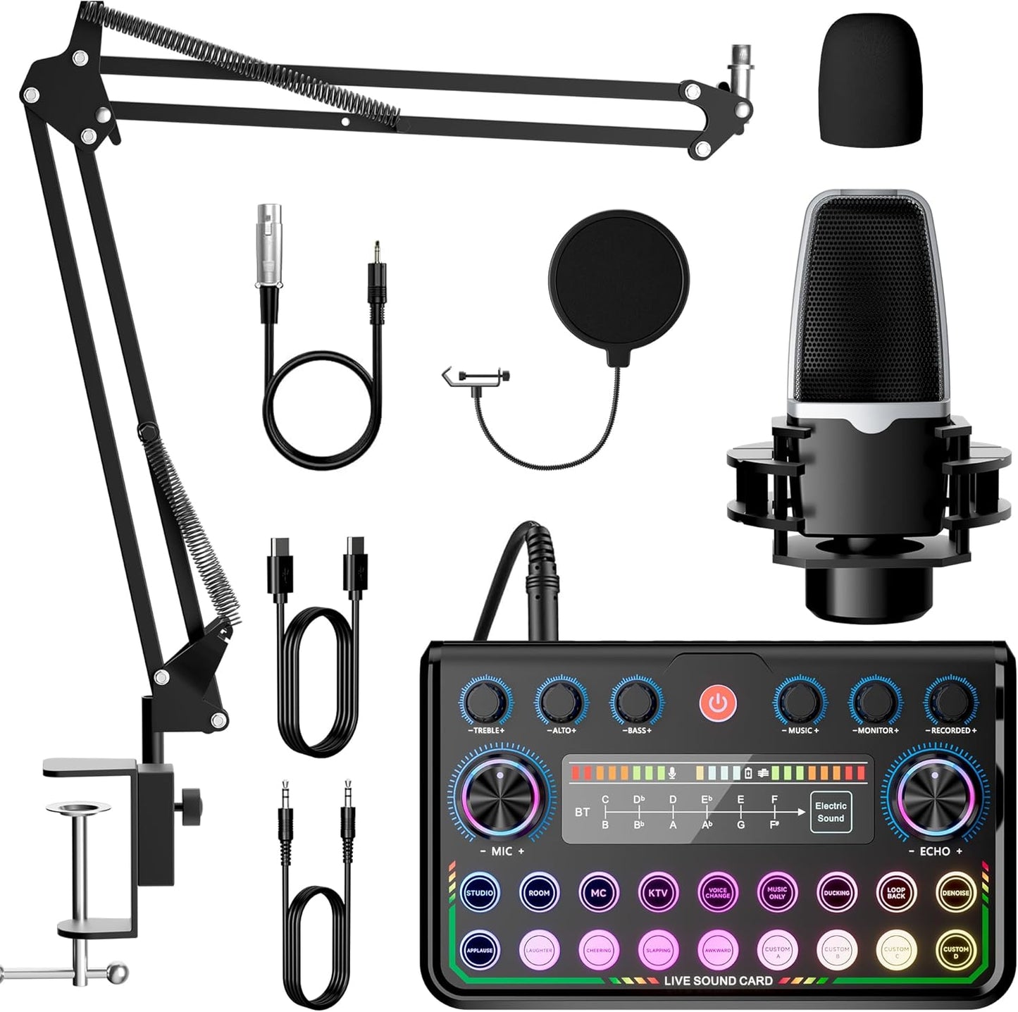 SINWE Podcast Bundle: Studio Mic, Plug-and-Play Sound