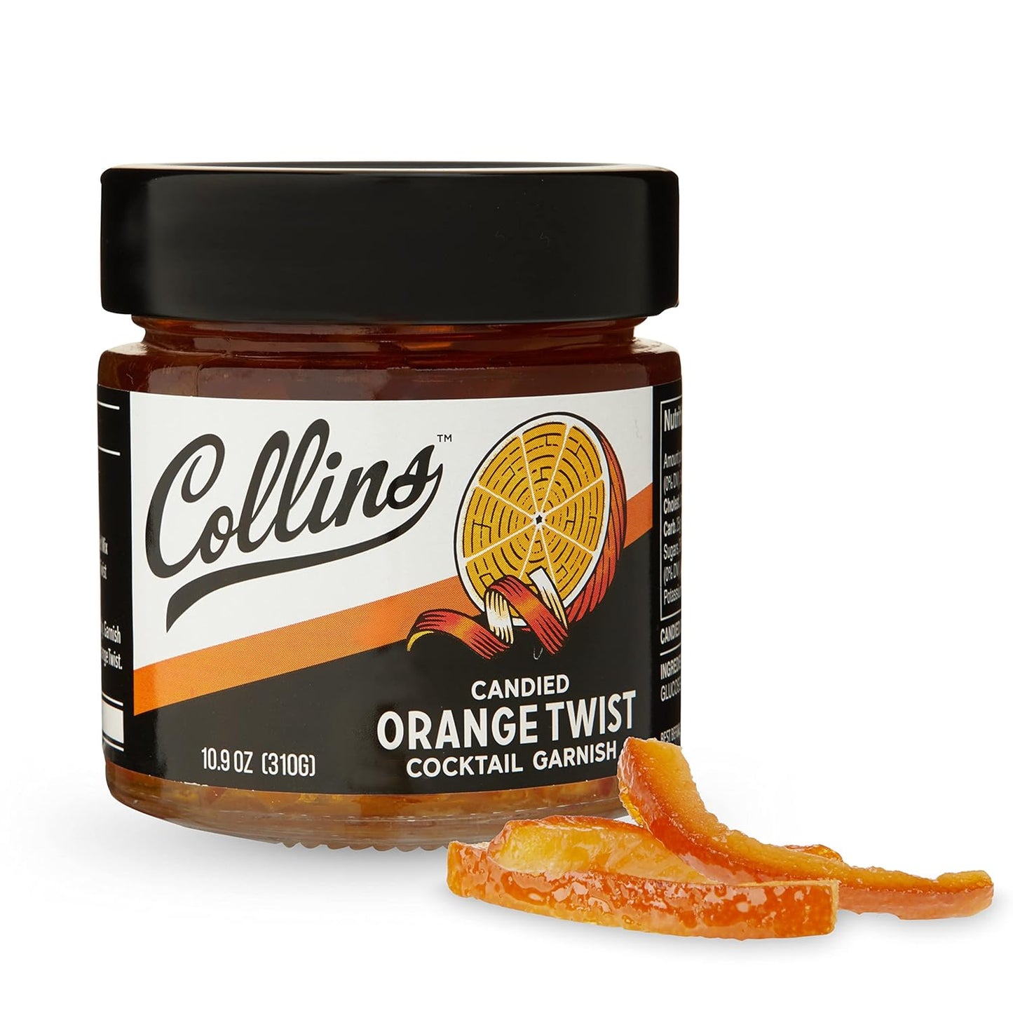 Collins Orange Peel Twist - Versatile Cocktail & Baking Essential