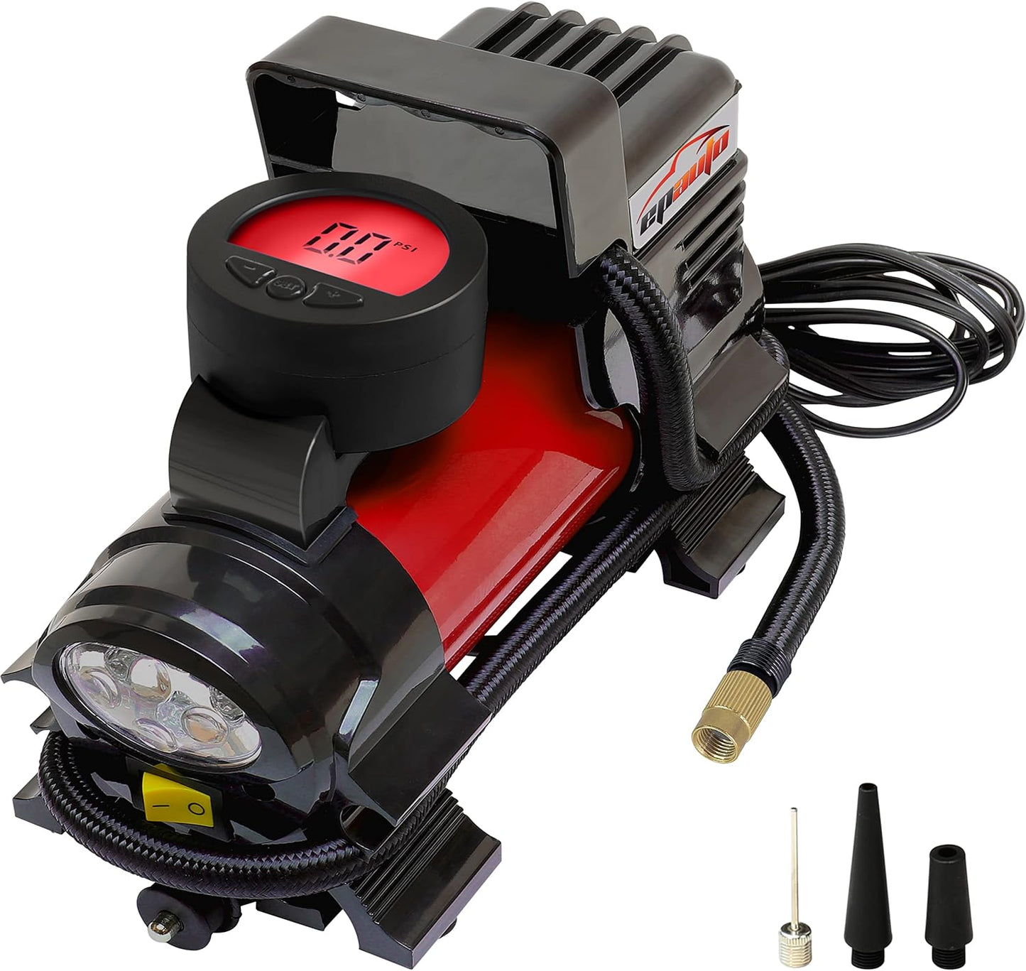 epauto 12V DC Portable Air Compressor Pump for Easy Inflation