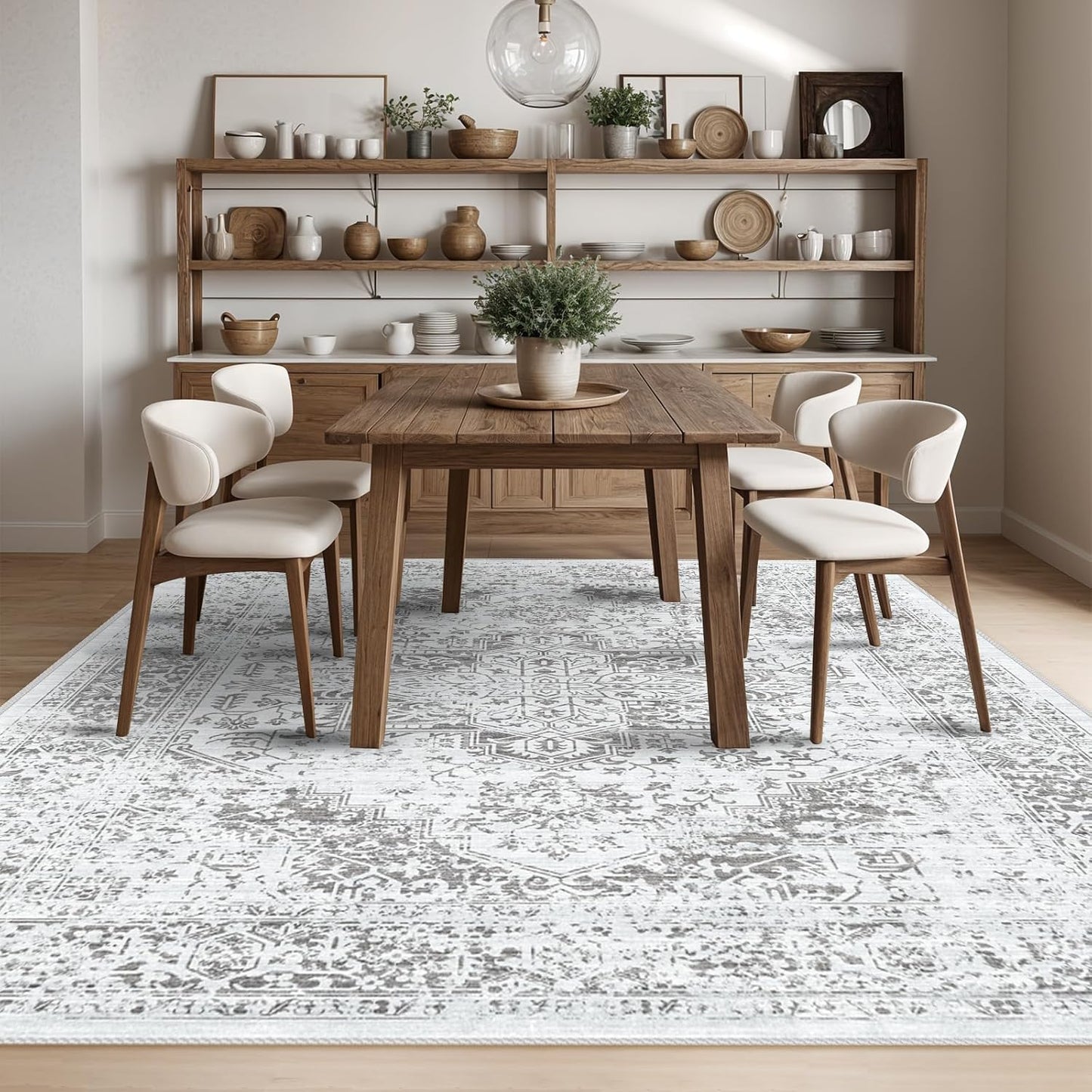 9x12 Washable Distressed Area Rugs for Living Room and Bedroom