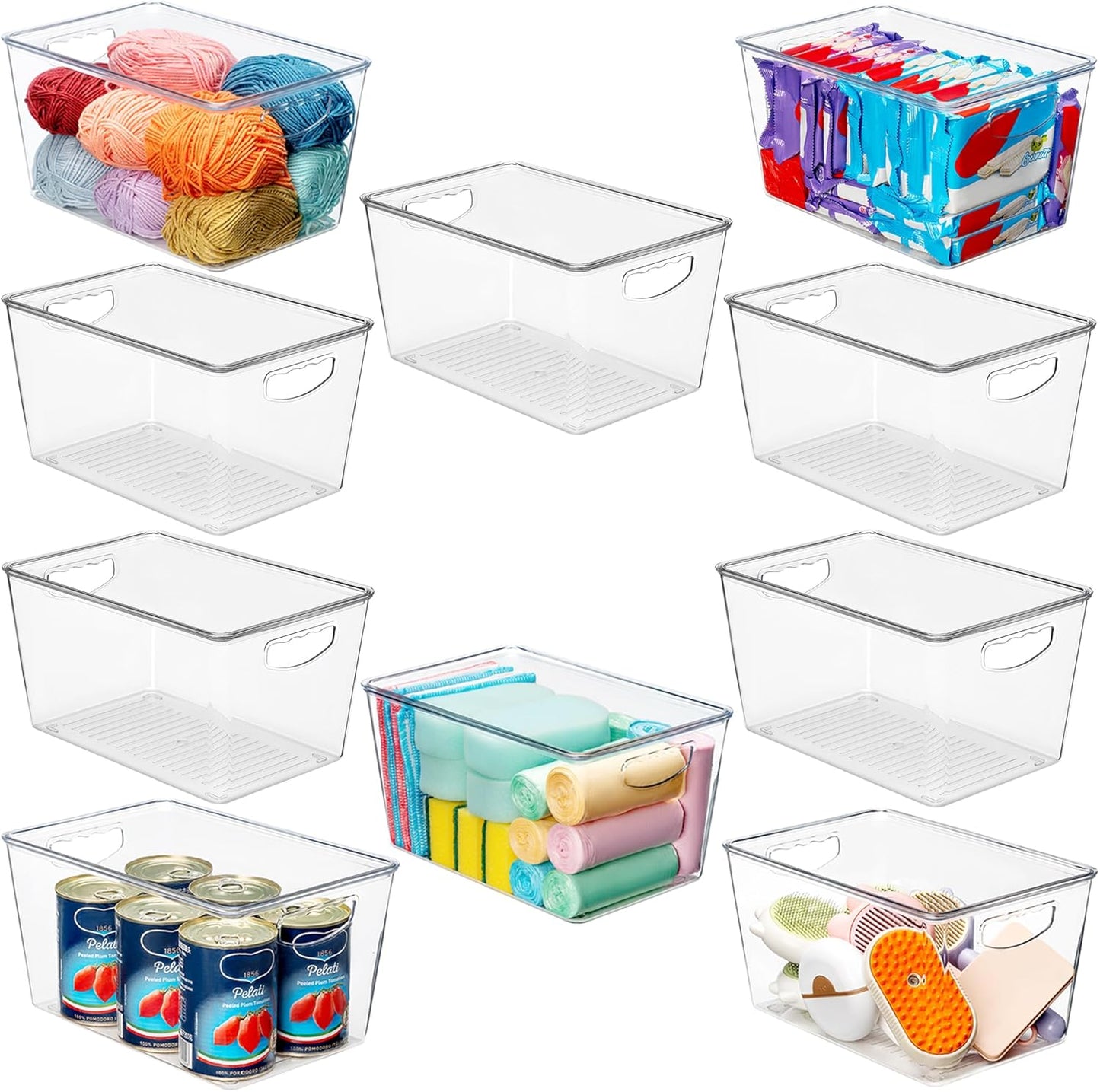 Clear Storage Bins with Lids - Perfect for Home Organization