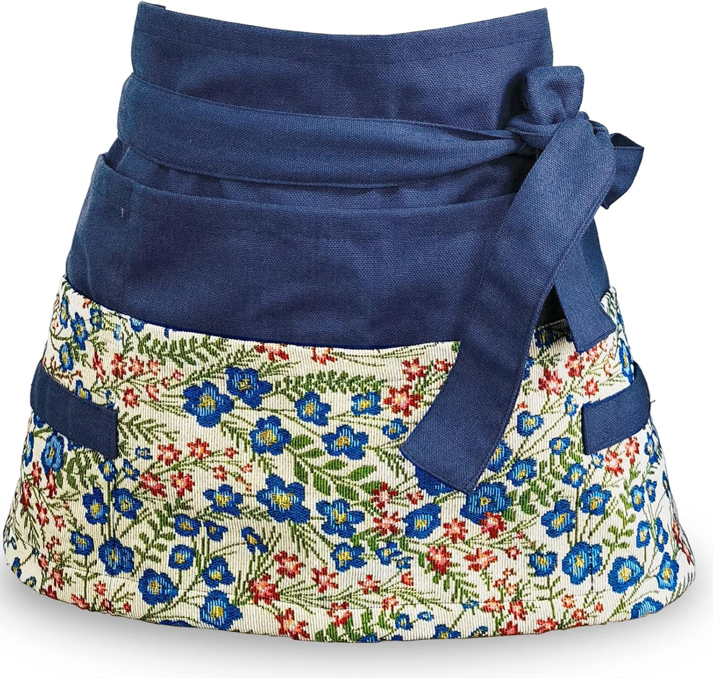 Garden Apron for Women with 8 Pockets - Cute Floral Design
