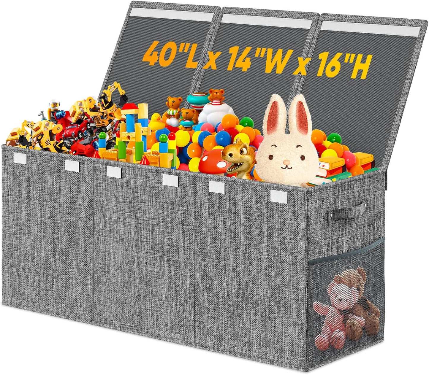 Extra Large Toy Storage Box with Lid for Kids Playroom Needs