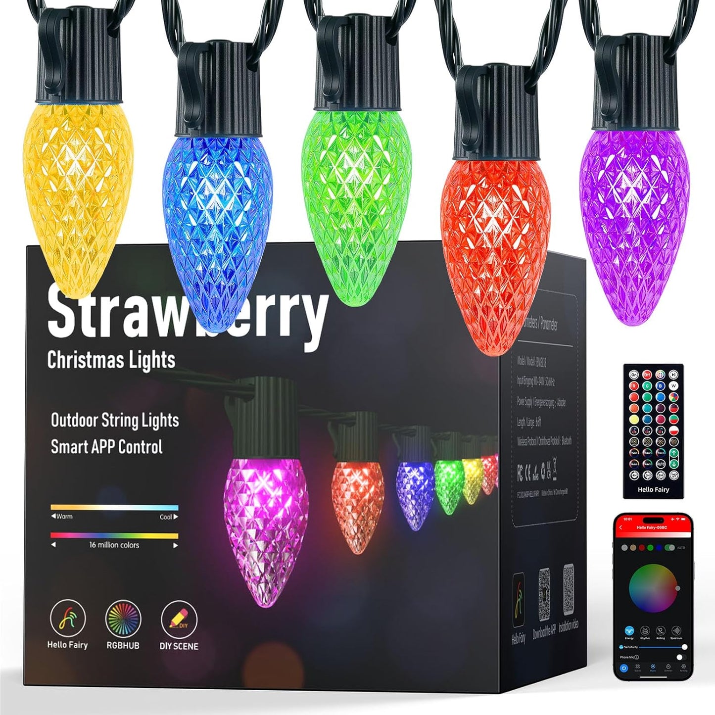 Minetom Smart C9 Christmas Lights Outdoor for Festive Decor